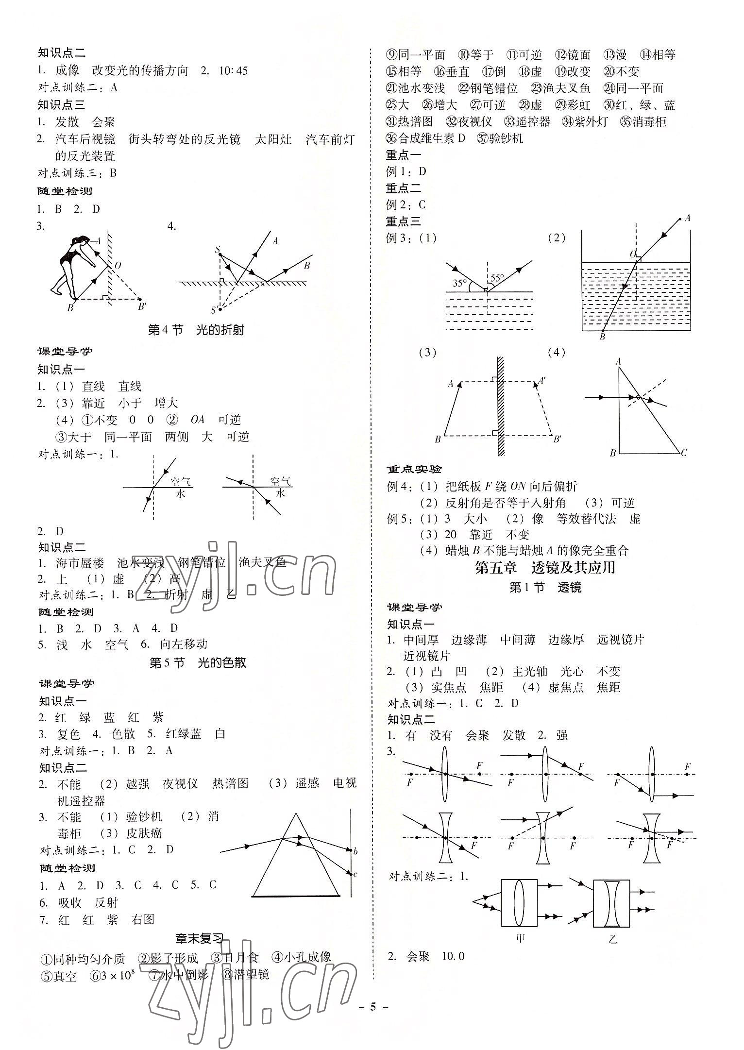 2022年金牌導學案八年級物理上冊人教版 第5頁