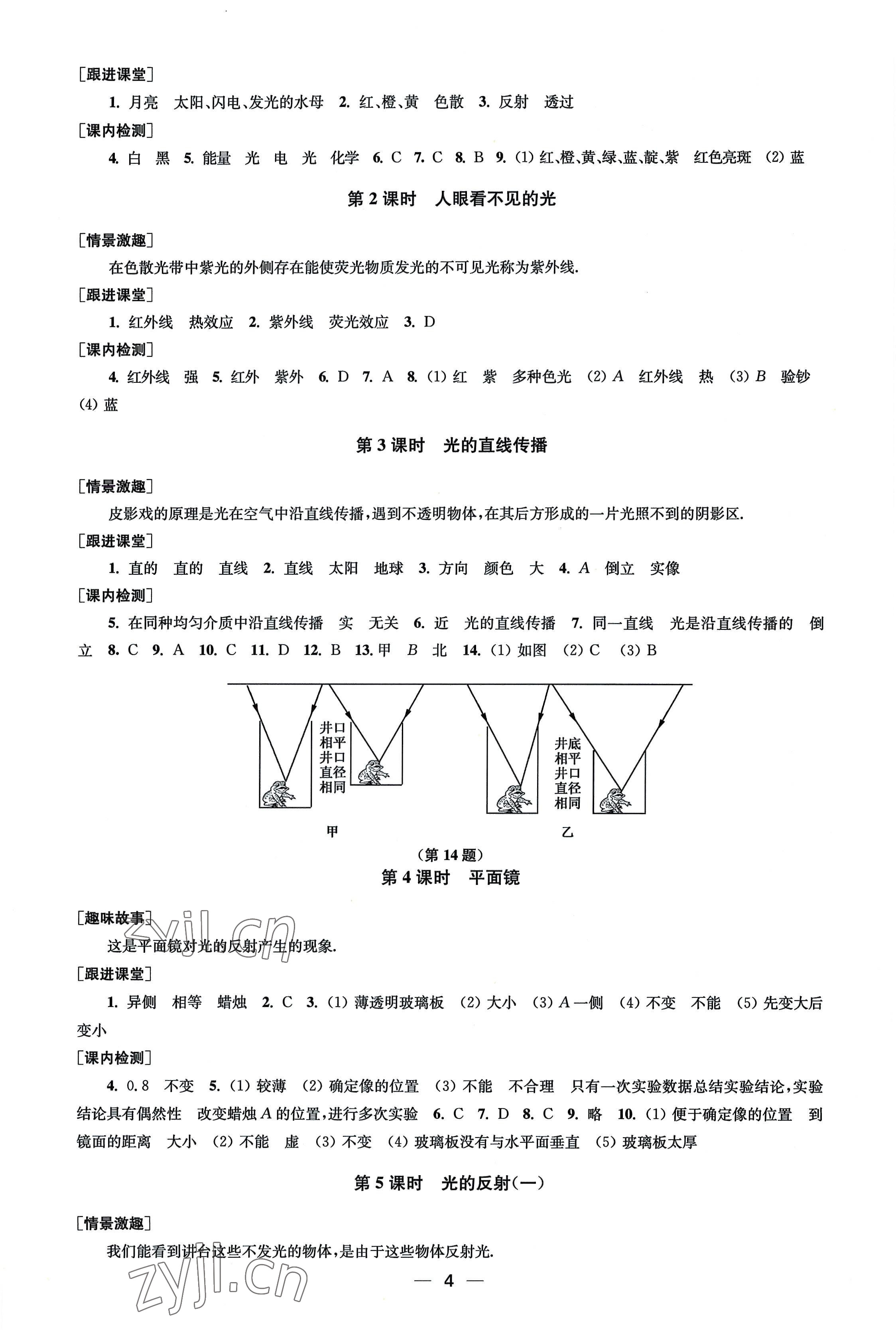 2022年創(chuàng)新課時作業(yè)八年級物理上冊蘇科版 第4頁