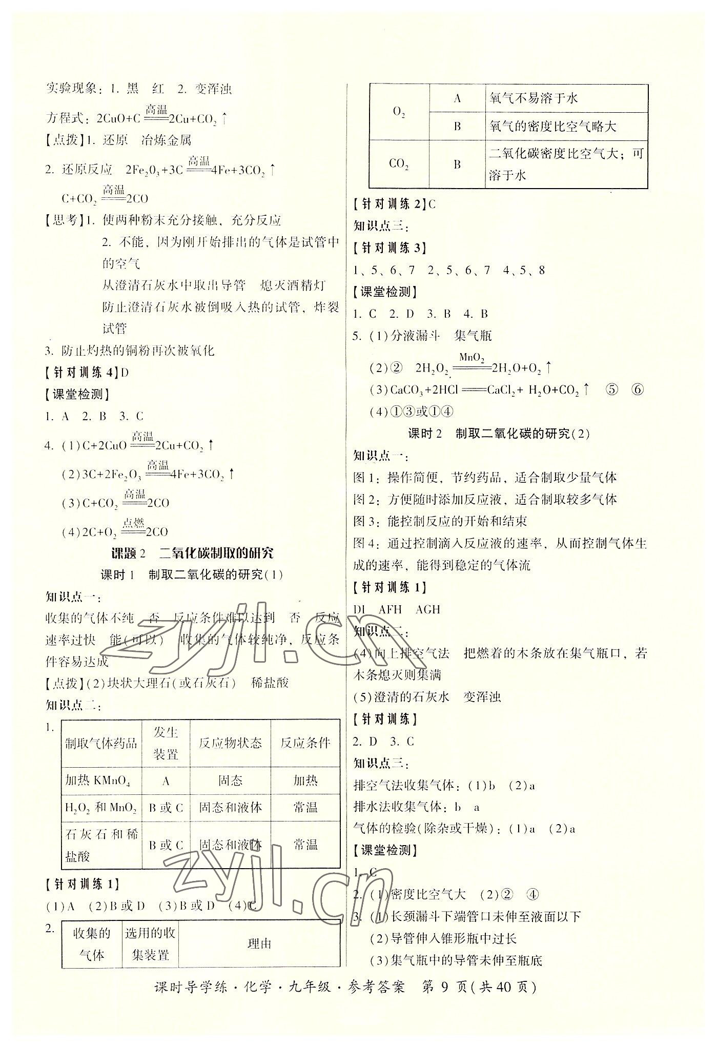 2022年課時導學練九年級化學全一冊人教版 第9頁