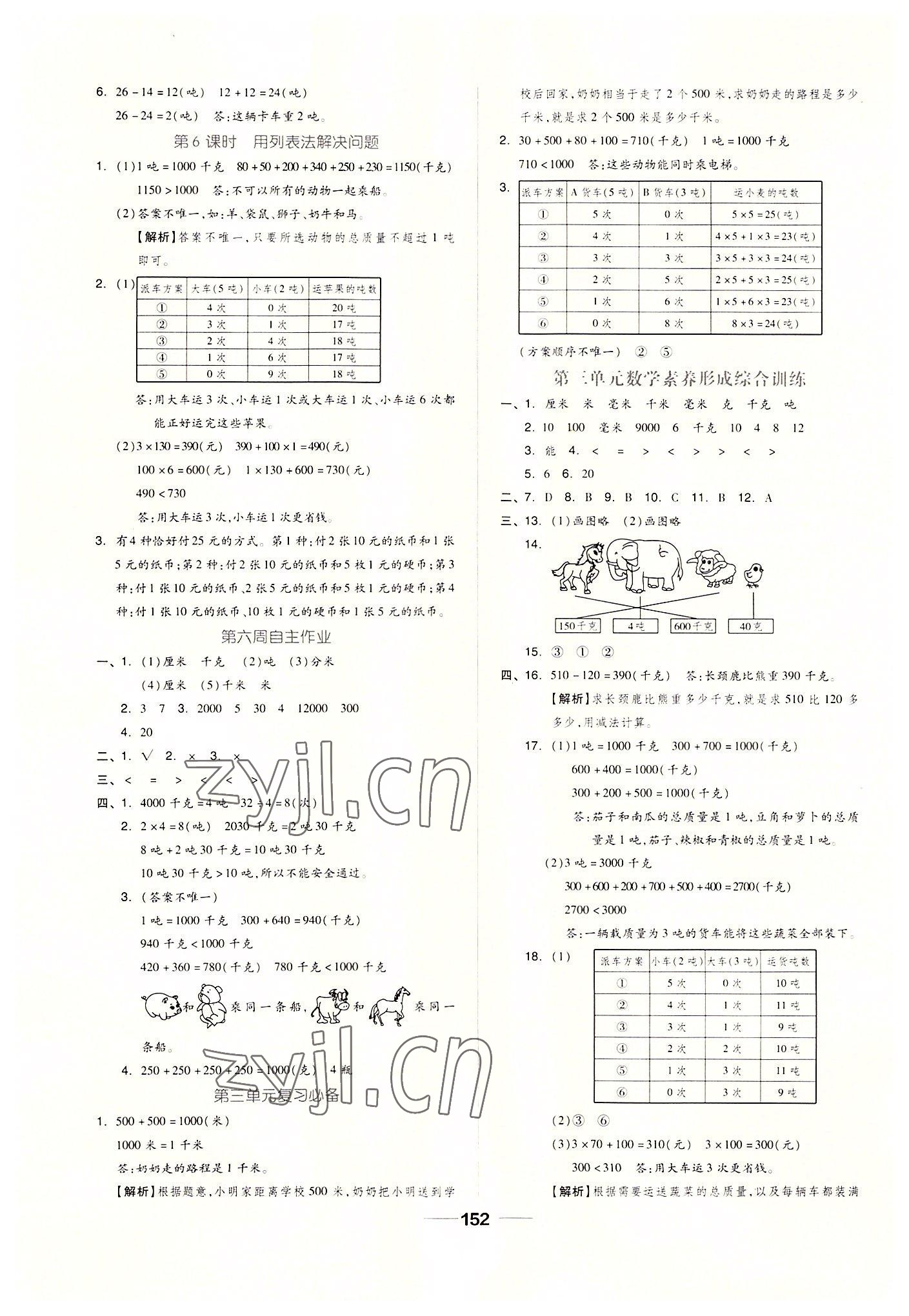 2022年新思維伴你學(xué)單元達(dá)標(biāo)測(cè)試卷三年級(jí)數(shù)學(xué)上冊(cè)人教版 第4頁