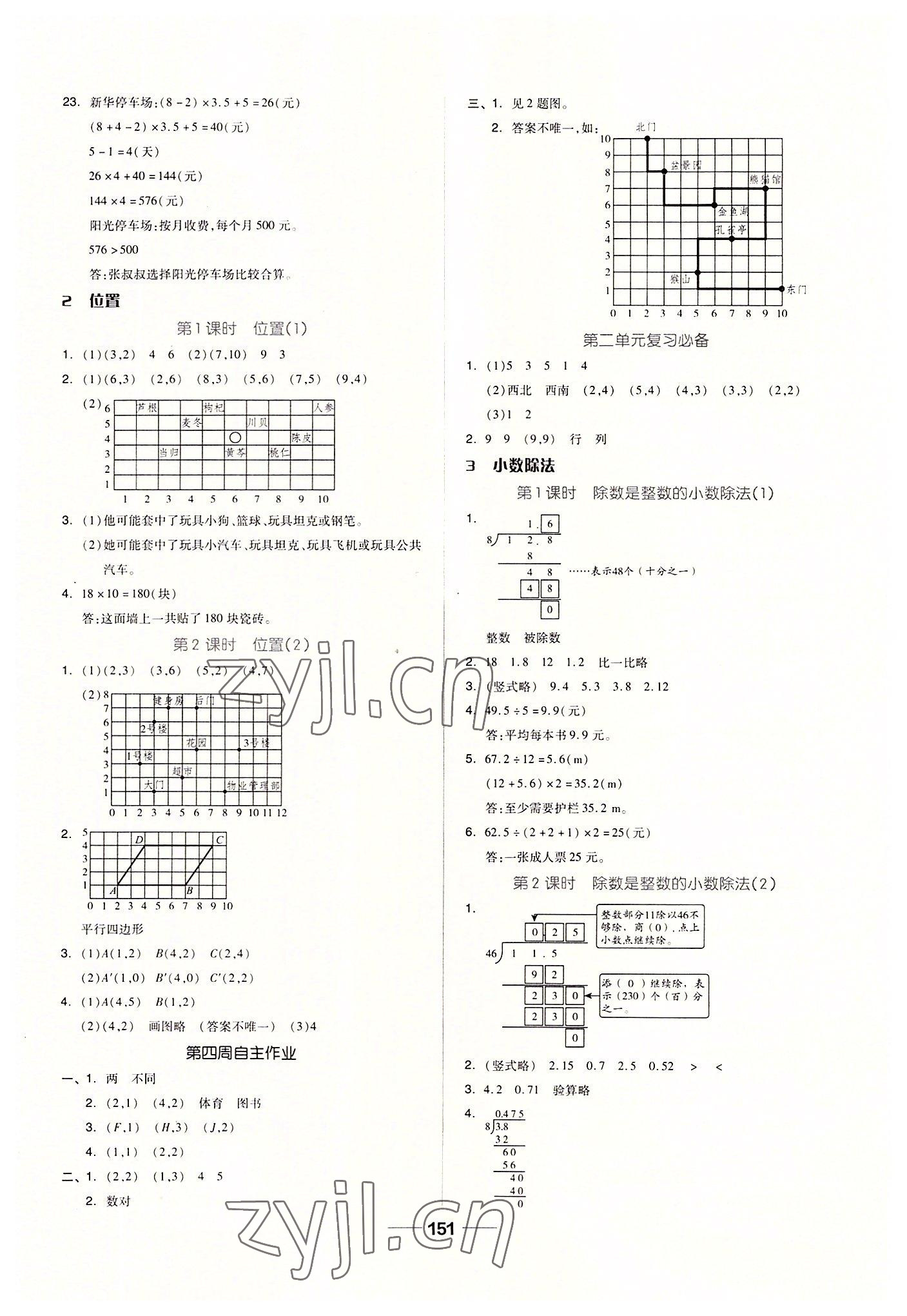 2022年新思維伴你學(xué)單元達(dá)標(biāo)測試卷五年級數(shù)學(xué)上冊人教版 第3頁