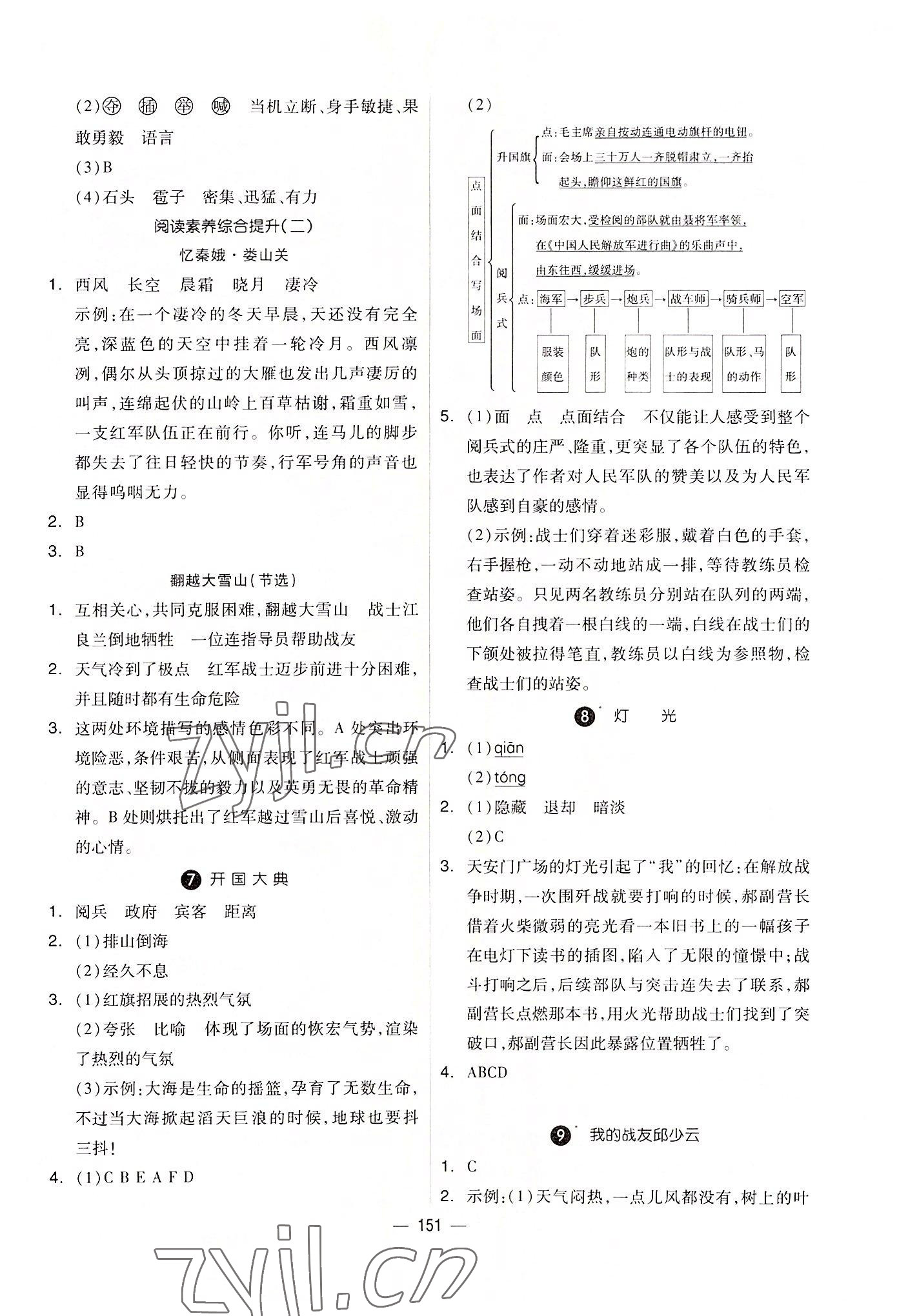 2022年新思維伴你學(xué)單元達(dá)標(biāo)測(cè)試卷六年級(jí)語文上冊(cè)人教版 第3頁