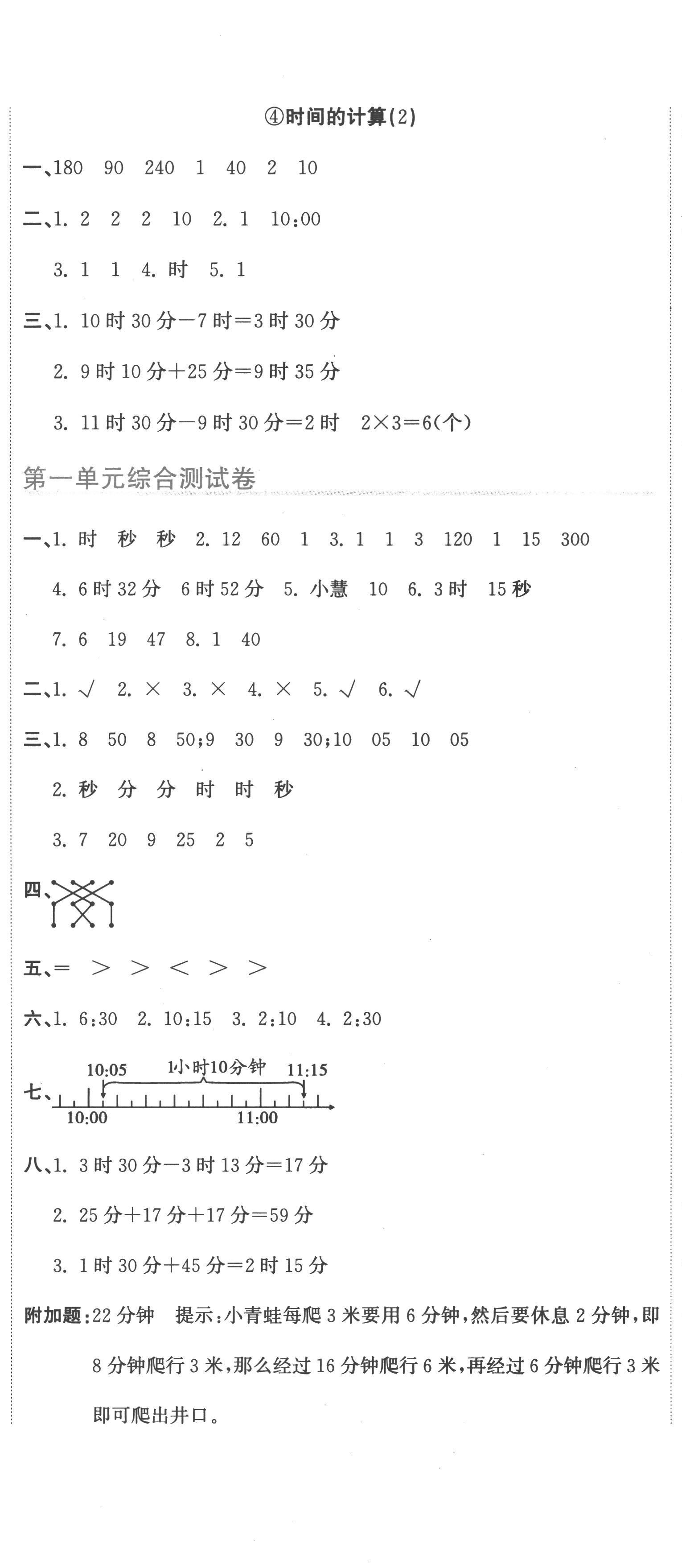 2022年新目标检测同步单元测试卷三年级数学上册人教版 第2页