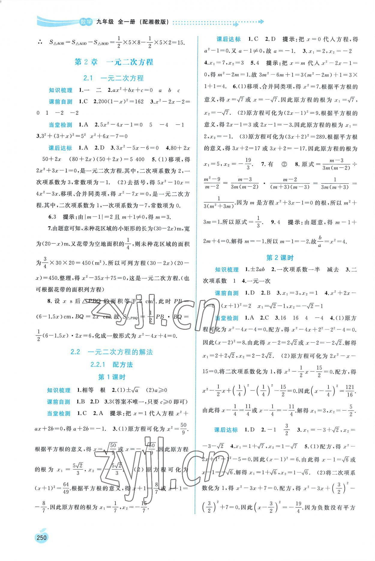 2022年新課程學習與測評同步學習九年級數(shù)學全一冊湘教版 第4頁