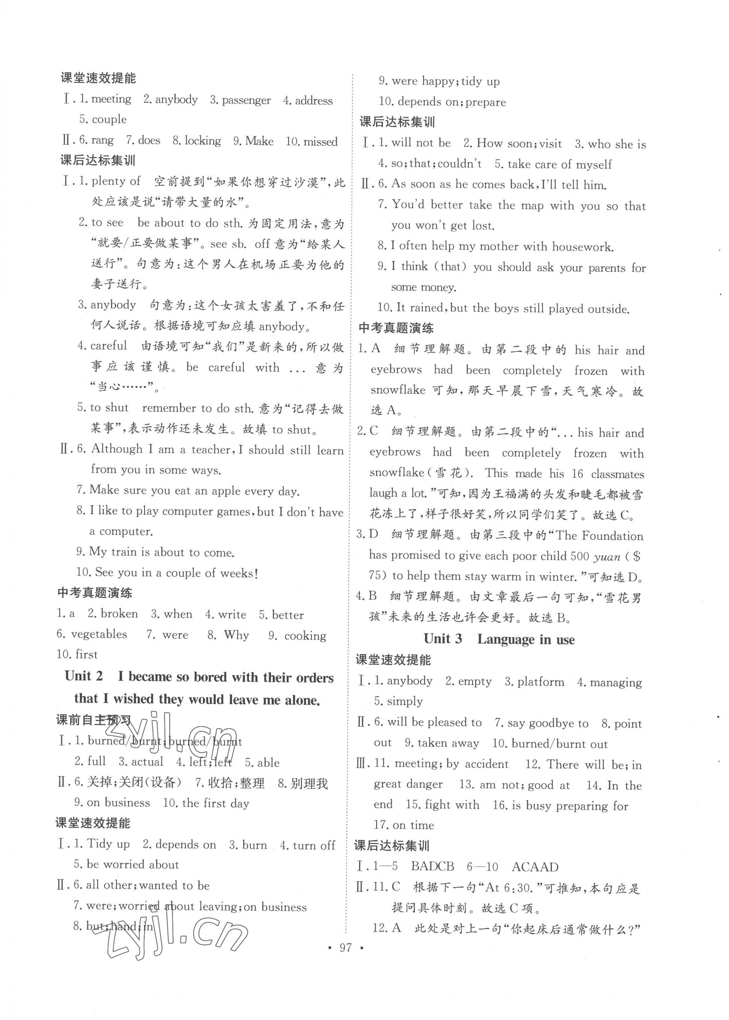 2022年同步練習(xí)延邊教育出版社九年級英語全一冊外研版 第5頁