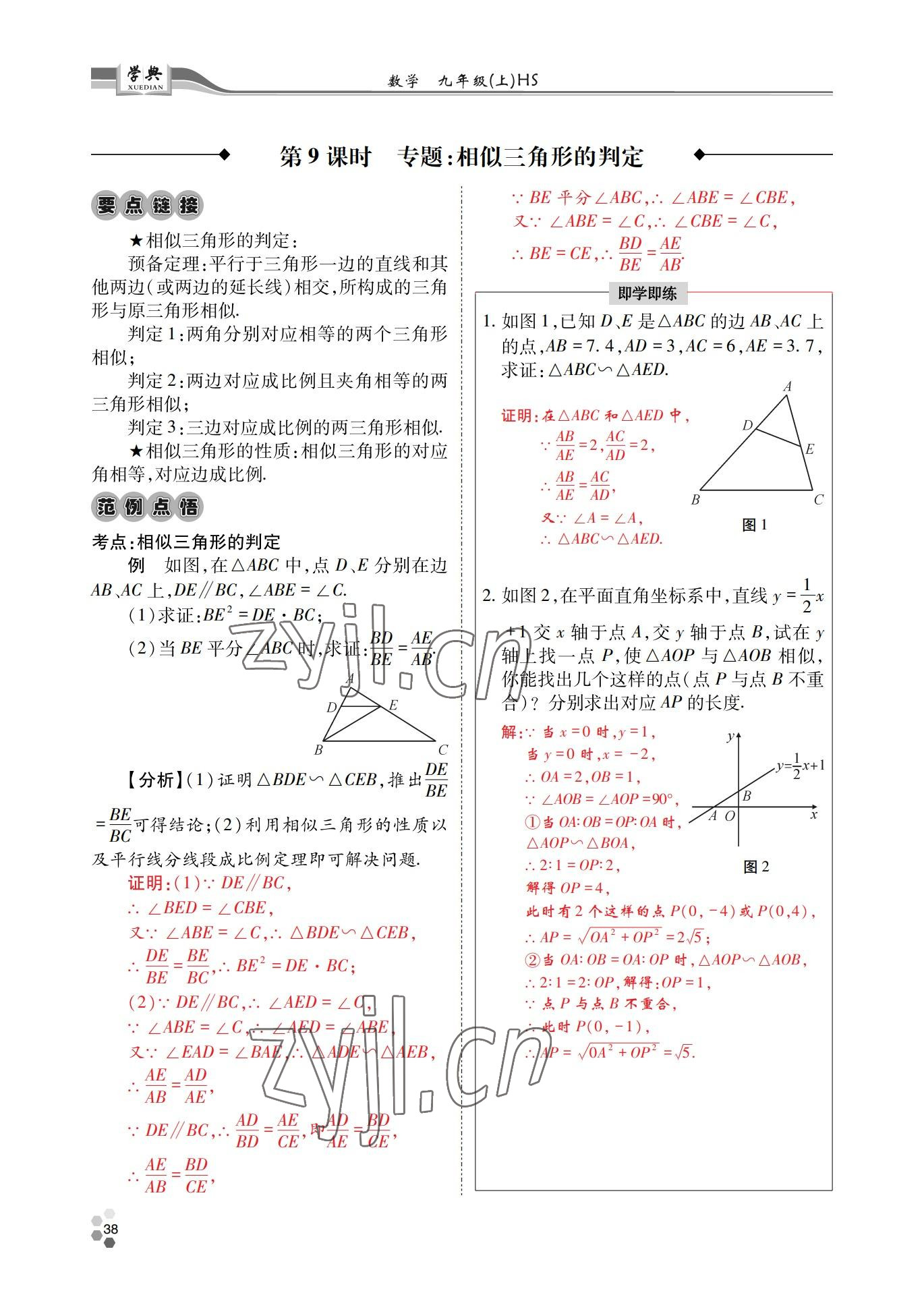 2022年學(xué)典四川九年級(jí)數(shù)學(xué)全一冊(cè)華師大版 第38頁