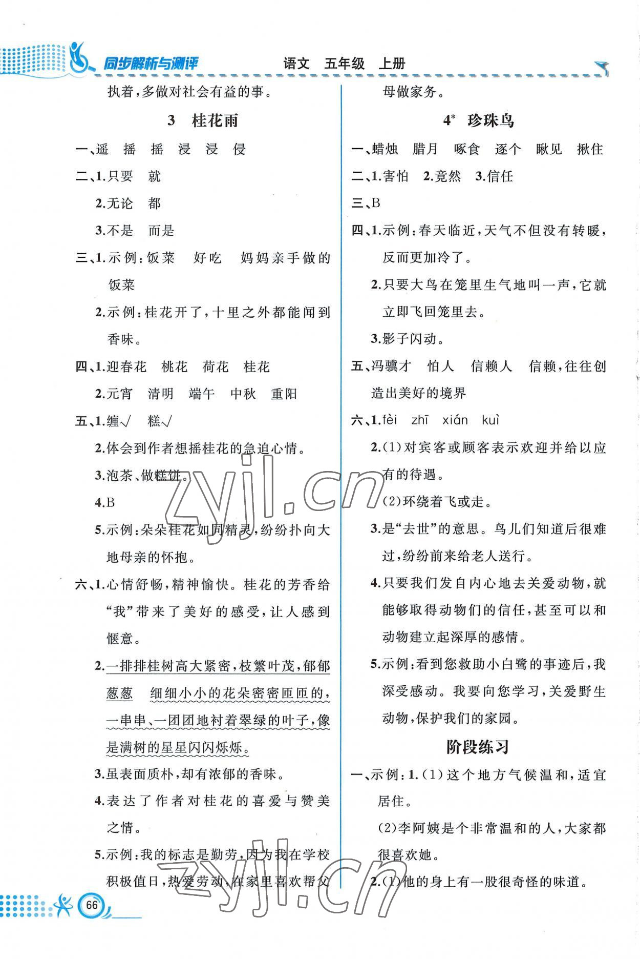 2022年人教金學(xué)典同步解析與測(cè)評(píng)五年級(jí)語(yǔ)文上冊(cè)人教版福建專版 第2頁(yè)