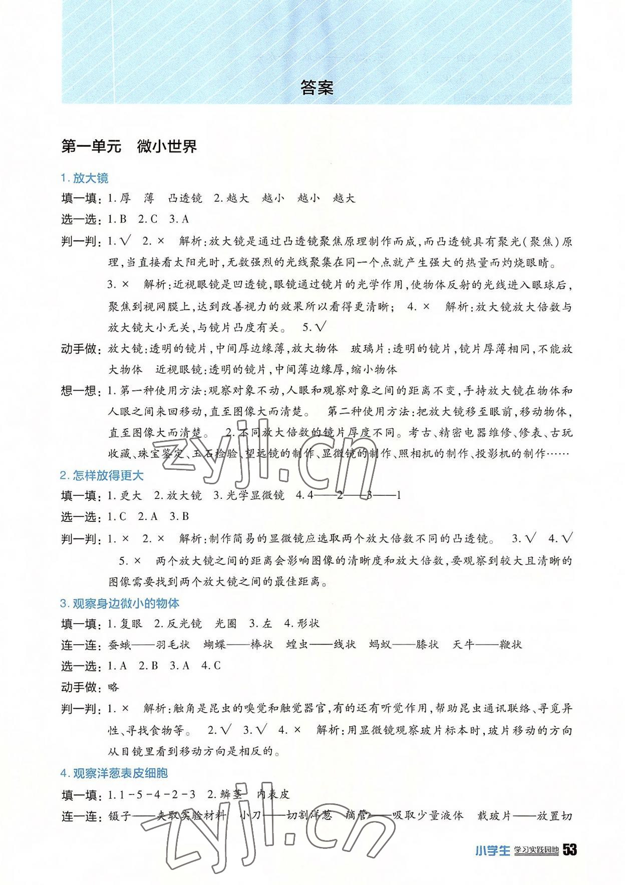 2022年学习实践园地六年级科学上册教科版 第1页