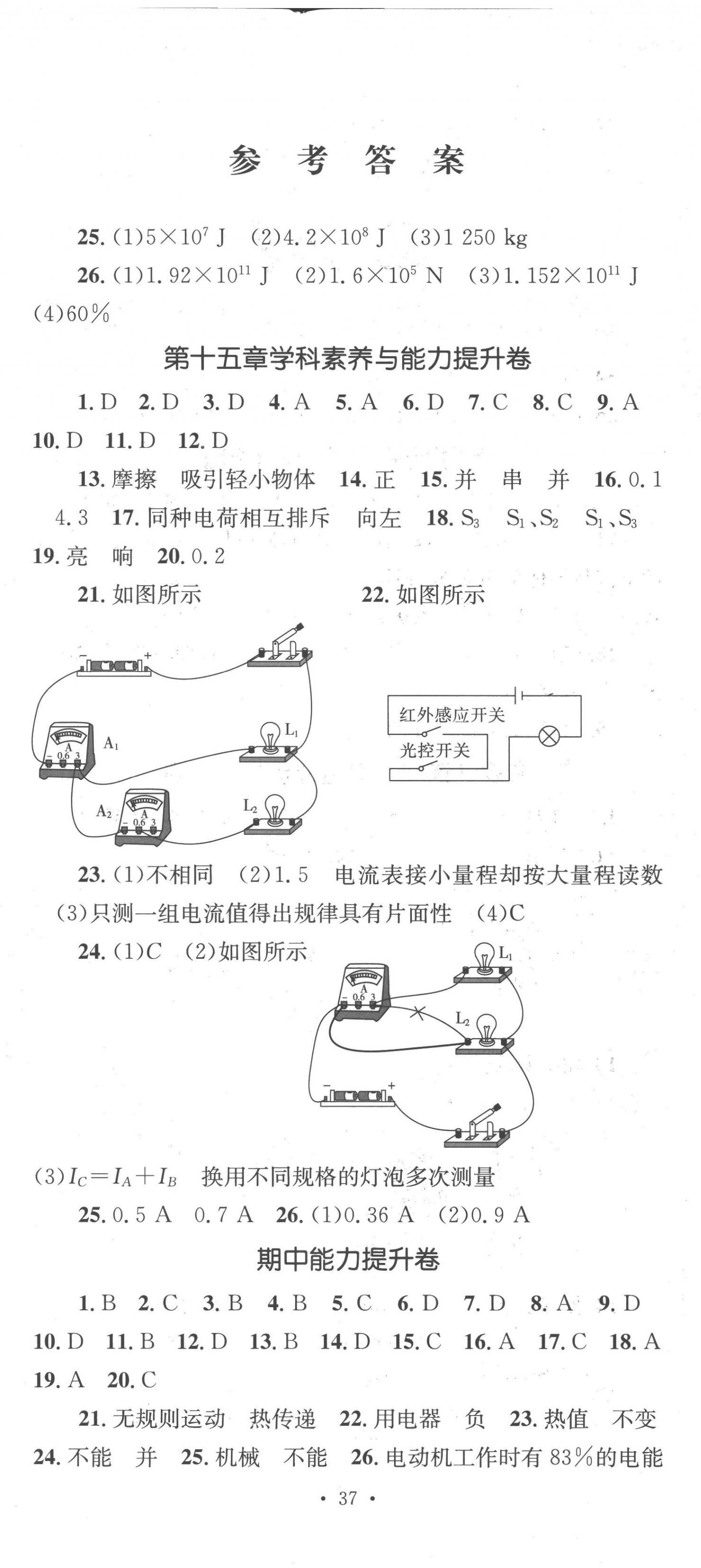 2022年學(xué)科素養(yǎng)與能力提升九年級物理上冊人教版 第2頁