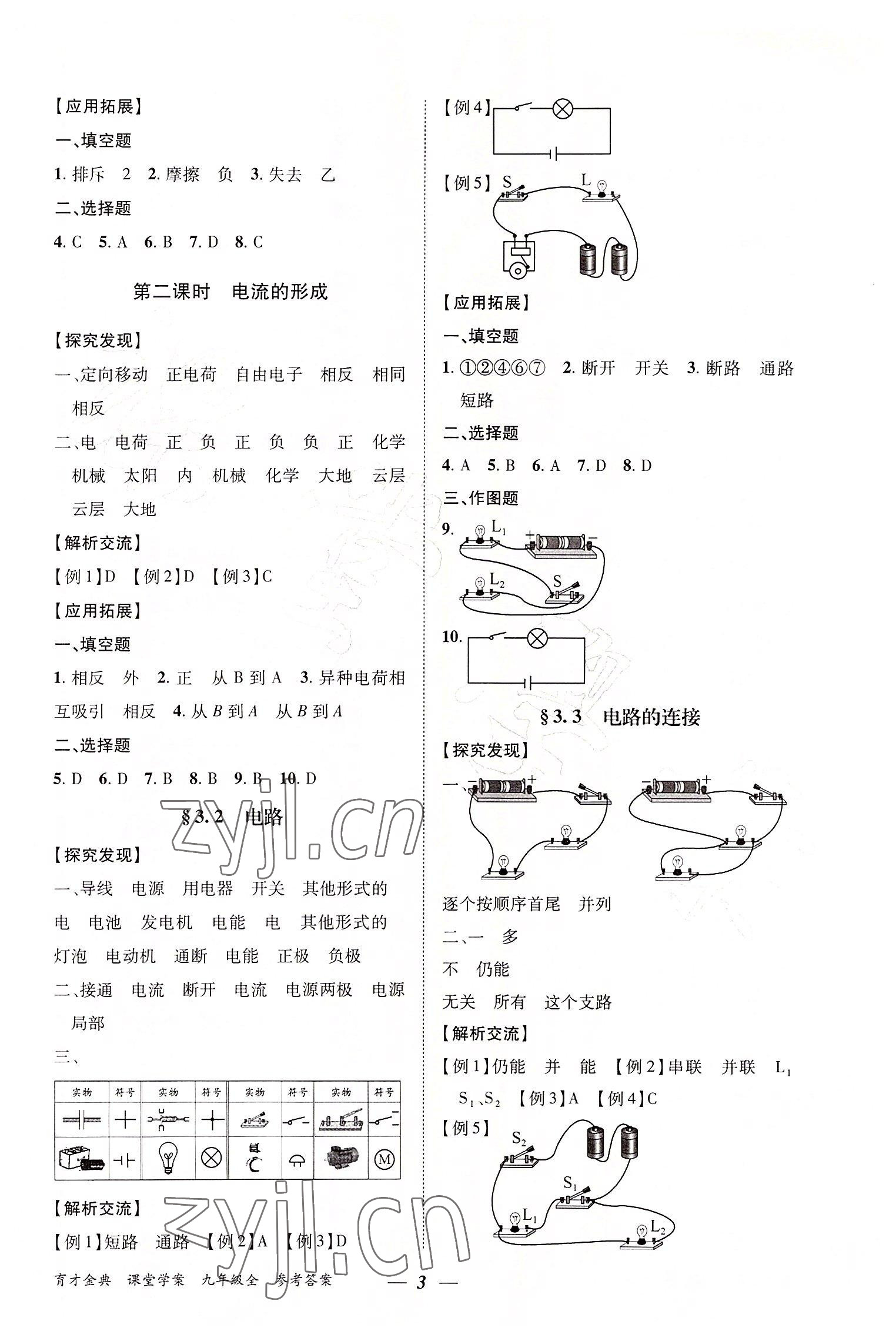 2022年育才金典課堂九年級物理全一冊教科版 第3頁