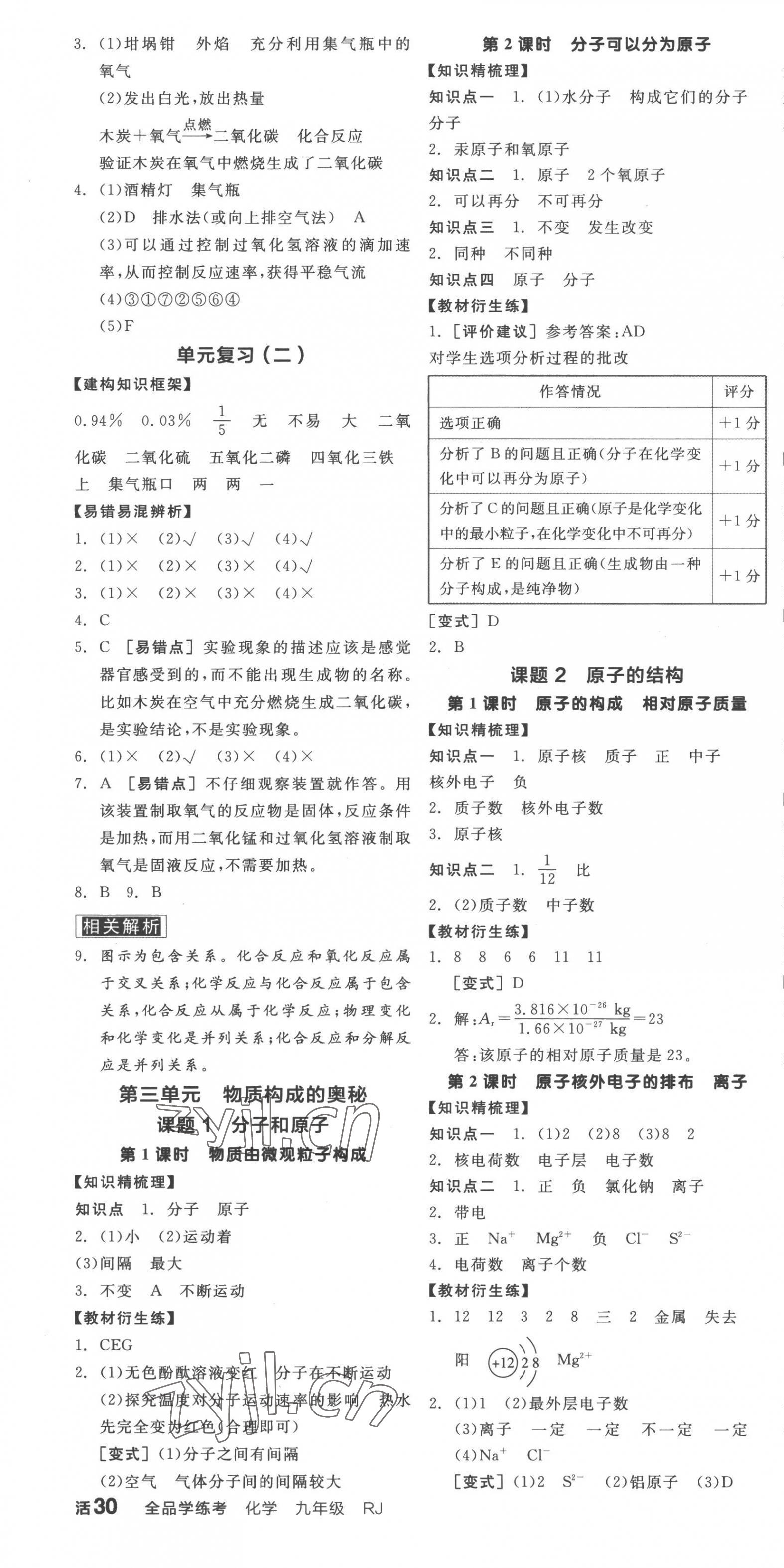 2022年全品学练考九年级化学全一册人教版广东专版 第4页