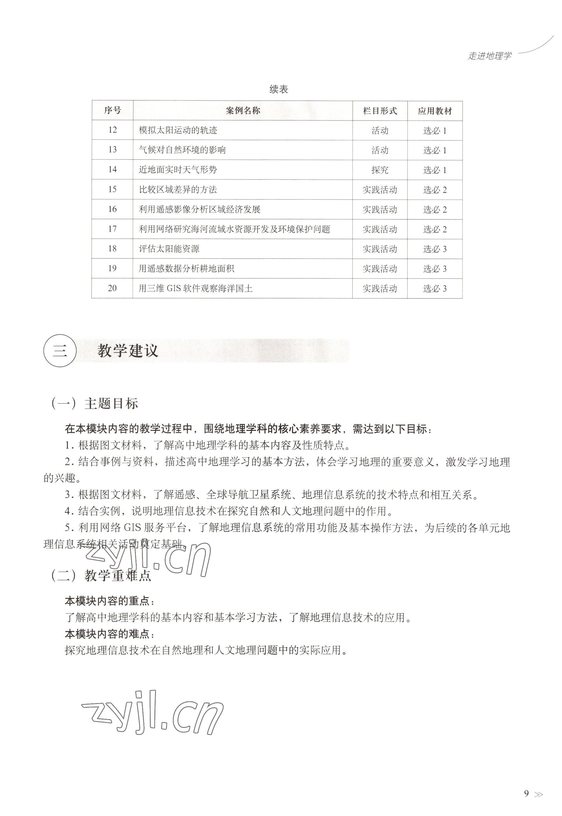 2022年教材課本高中地理必修第一冊滬教版 參考答案第6頁