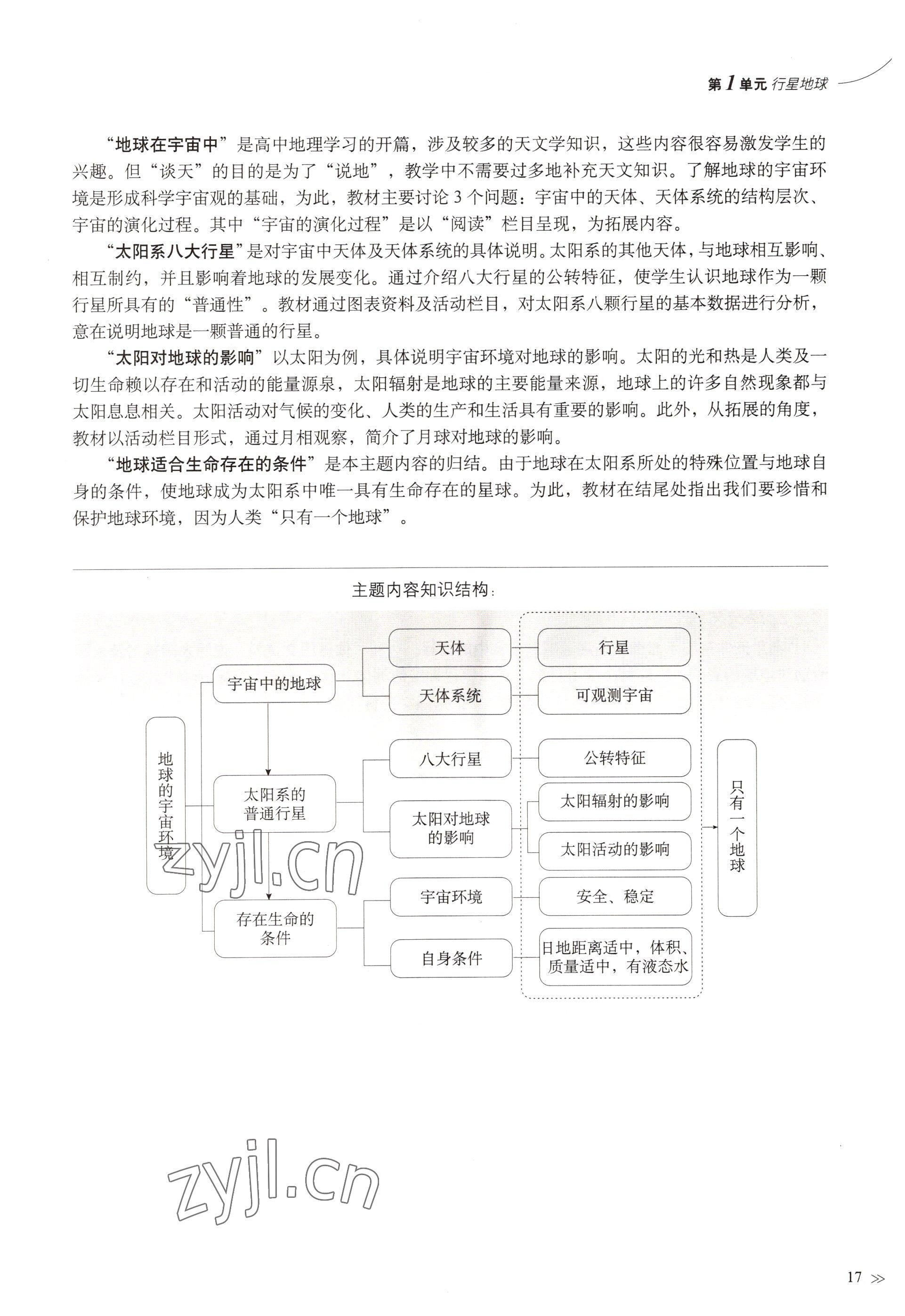 2022年教材課本高中地理必修第一冊滬教版 參考答案第14頁