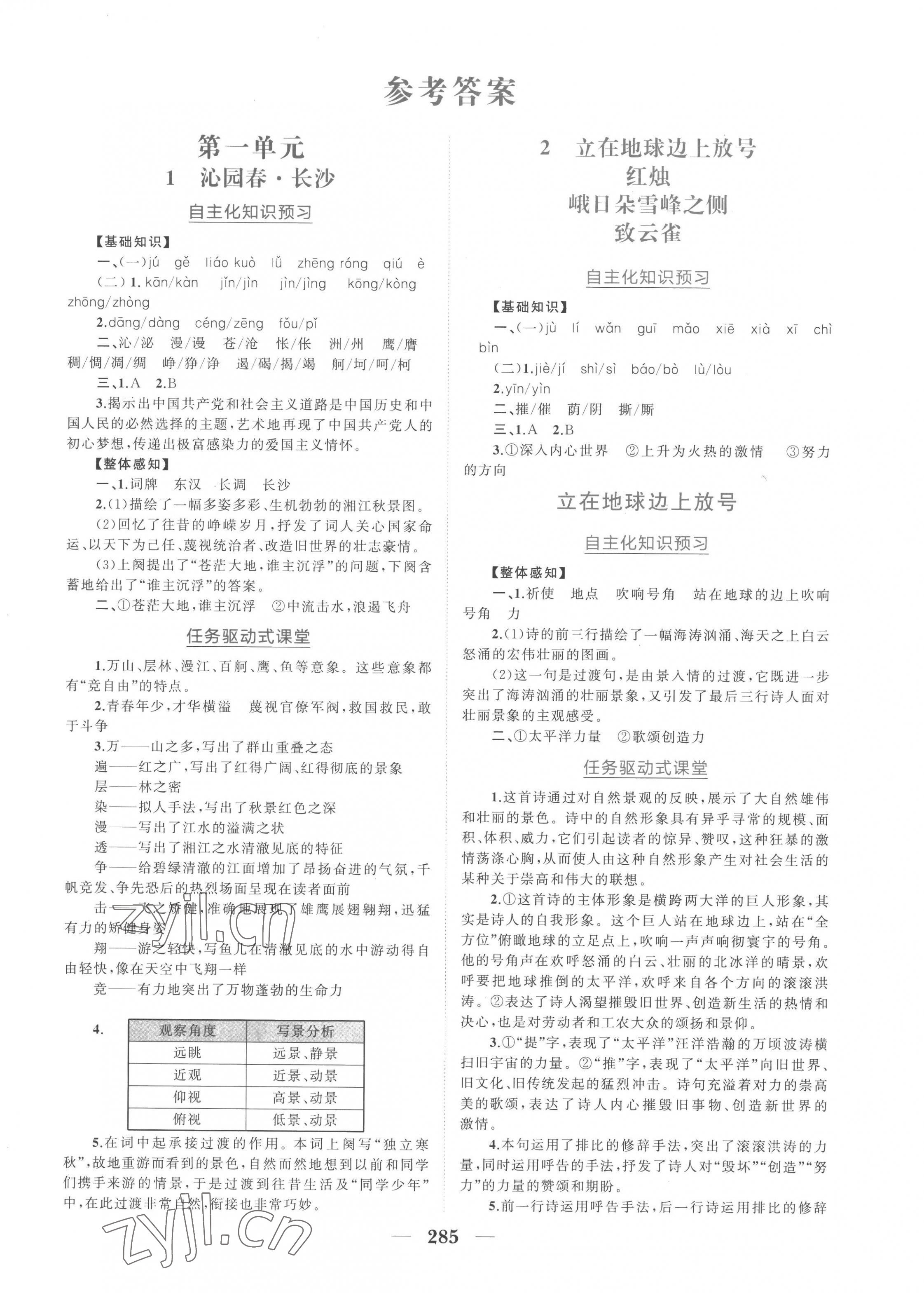 2022年點(diǎn)金訓(xùn)練精講巧練高中語文必修上冊(cè)人教版 第1頁