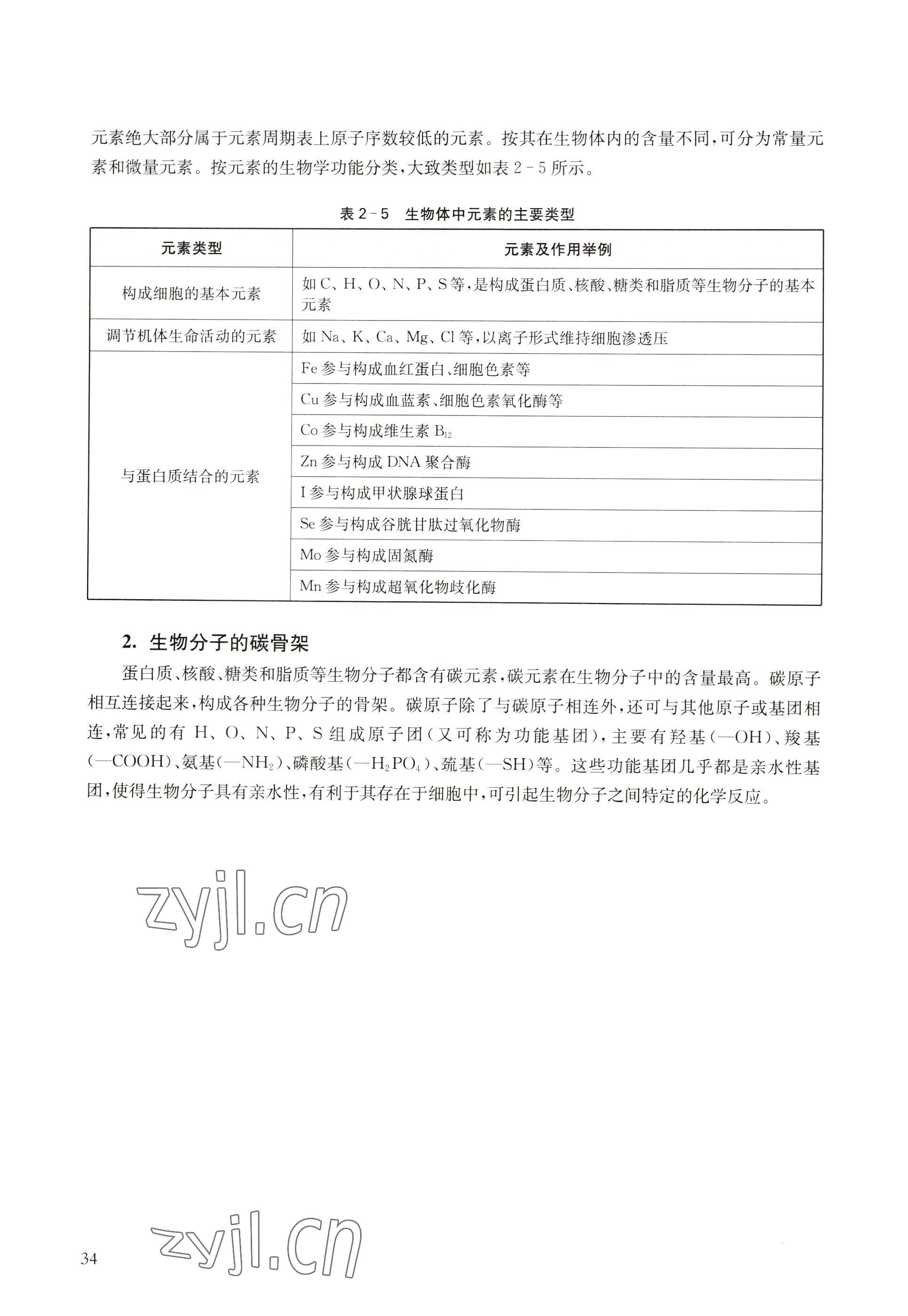 2022年教材課本高中生物必修1分子與細(xì)胞滬教版 參考答案第26頁(yè)