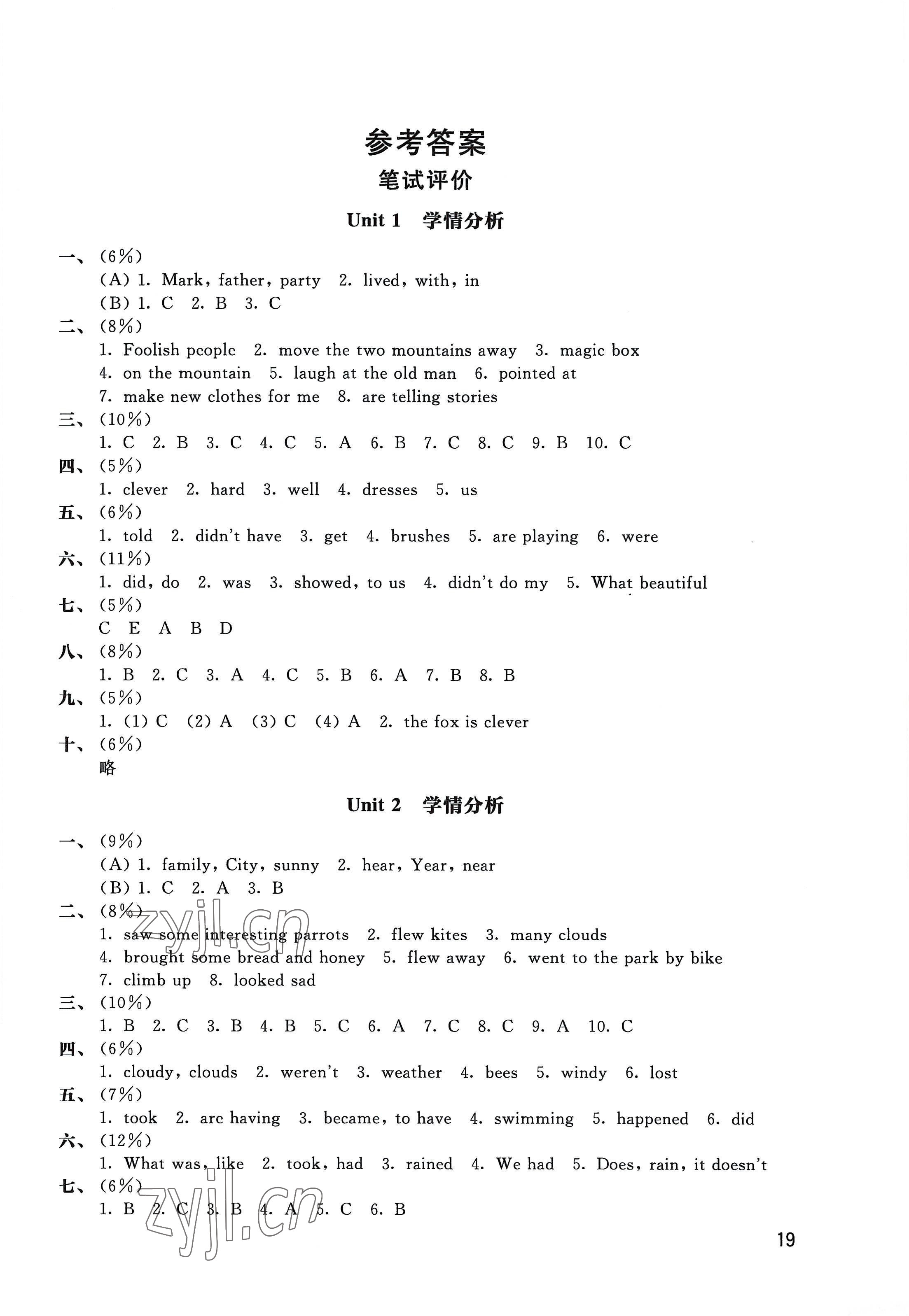 2022年自我評價(jià)與提升六年級英語上冊譯林版 第5頁