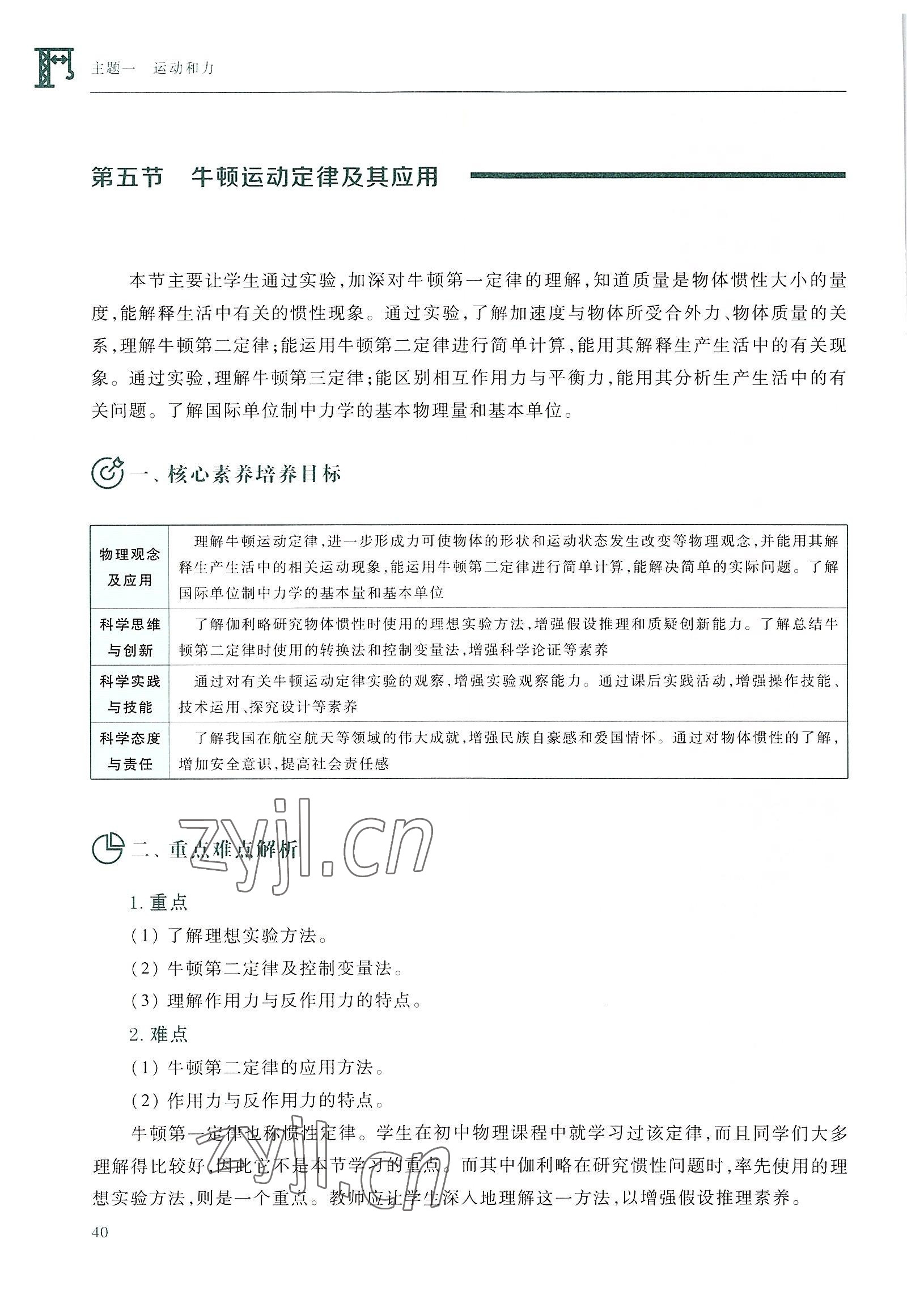 2022年物理學(xué)習(xí)指導(dǎo)與練習(xí)高等教育出版社通用類 參考答案第40頁