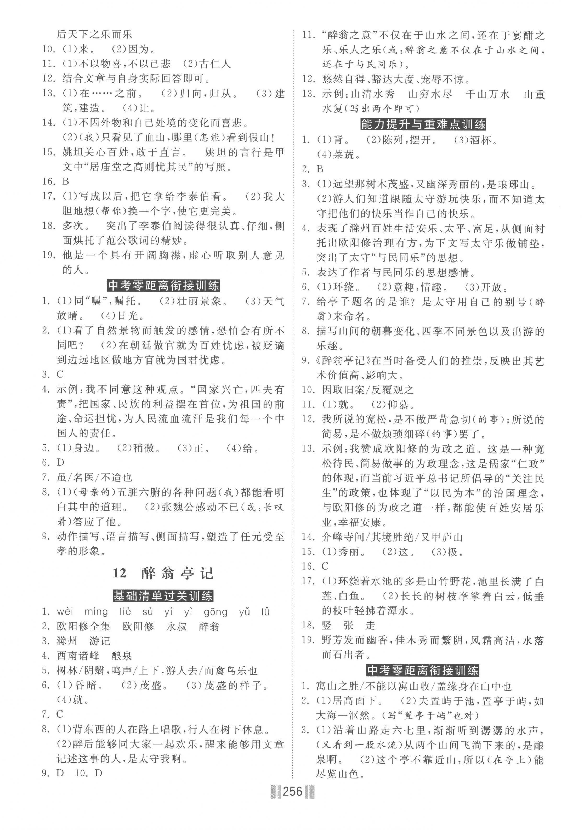 2022年贏在燕趙初中總復習課時練大提速九年級語文全一冊人教版 第6頁