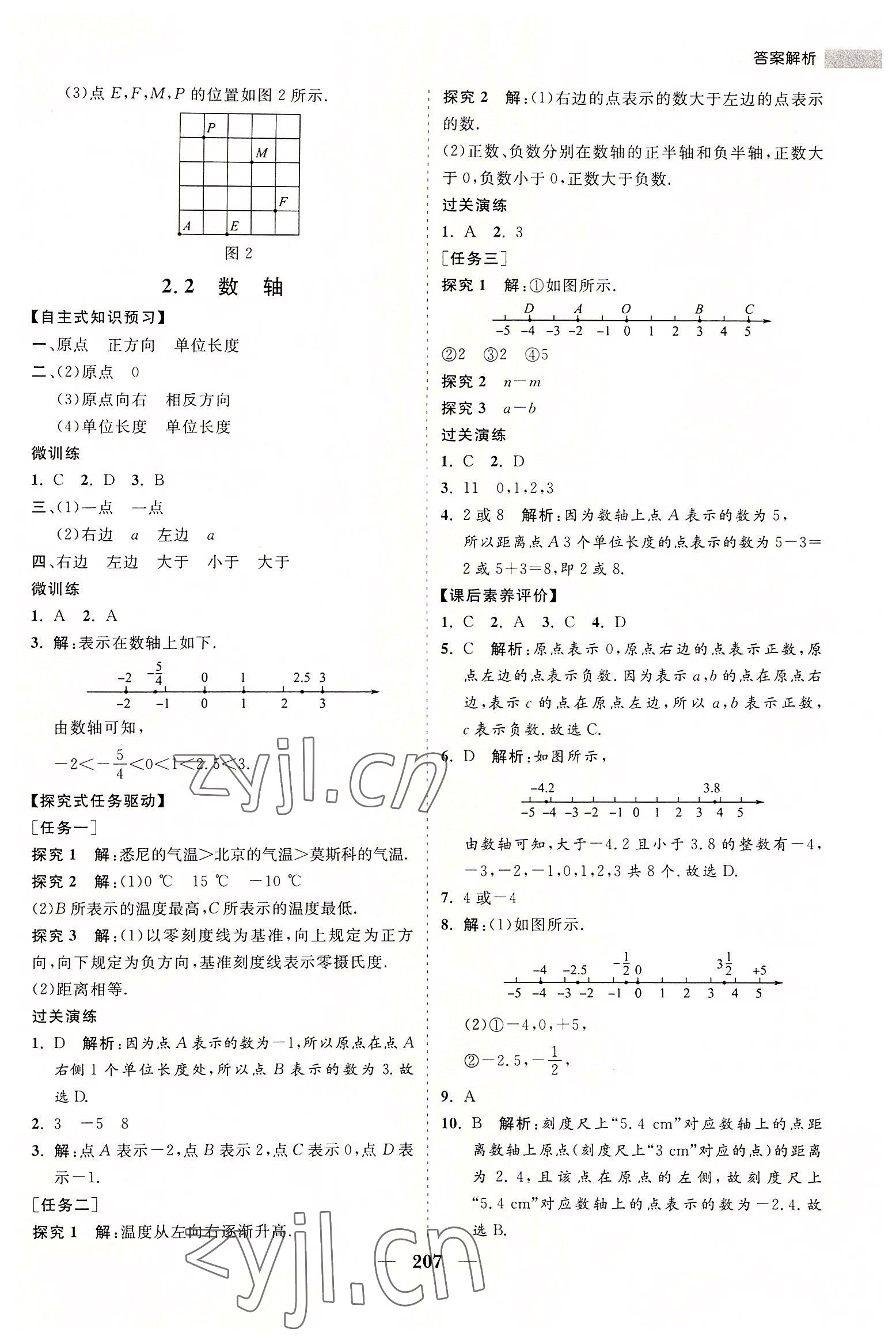 2022年新課程同步練習冊七年級數學上冊華師大版 第3頁