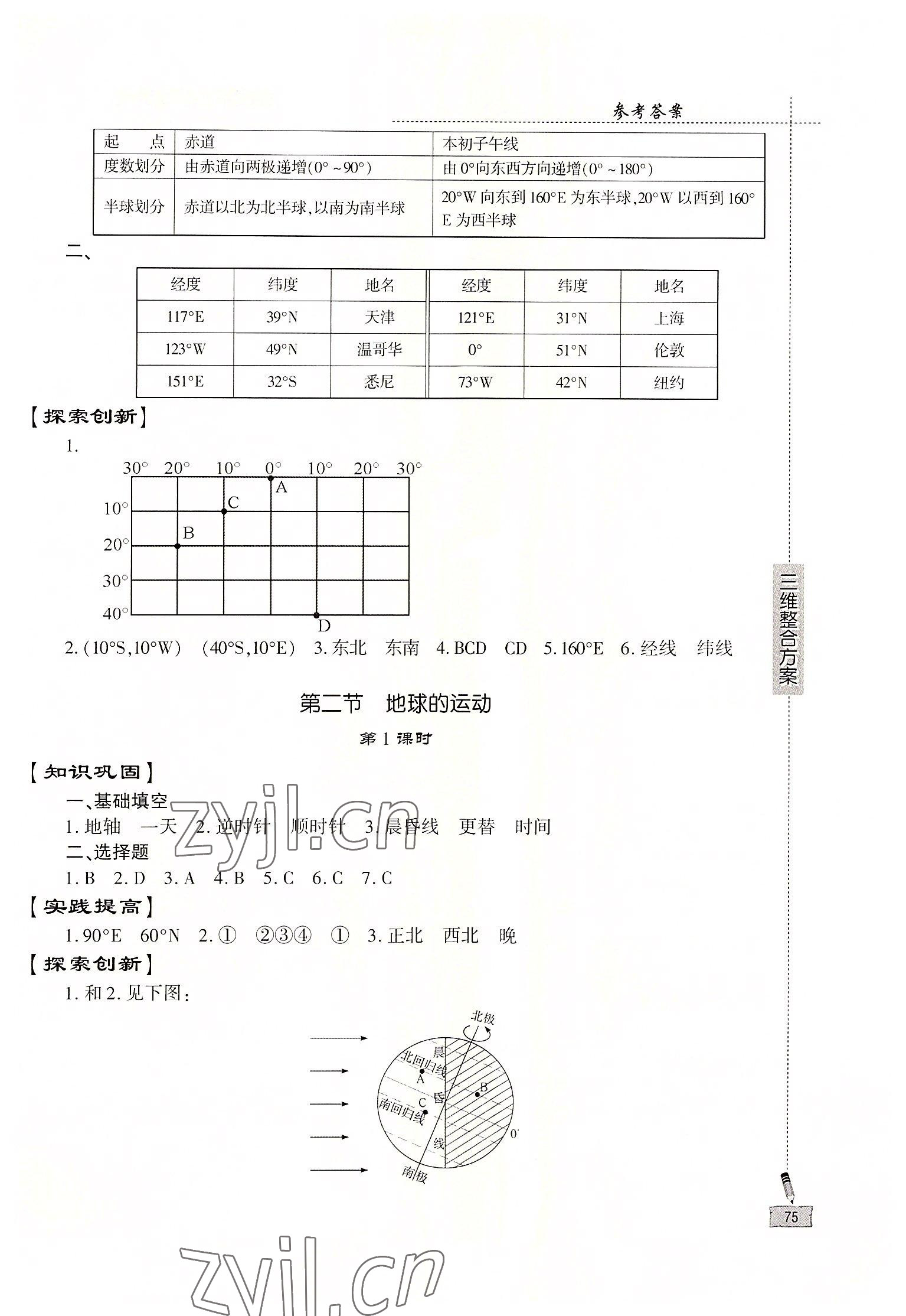 2022年仁爱地理同步练习册七年级上册仁爱版 第2页