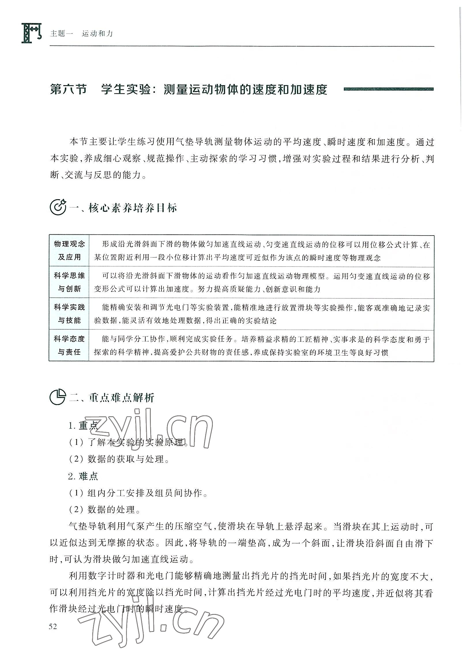 2022年物理通用類高等教育出版社&nbsp;參考答案第52頁