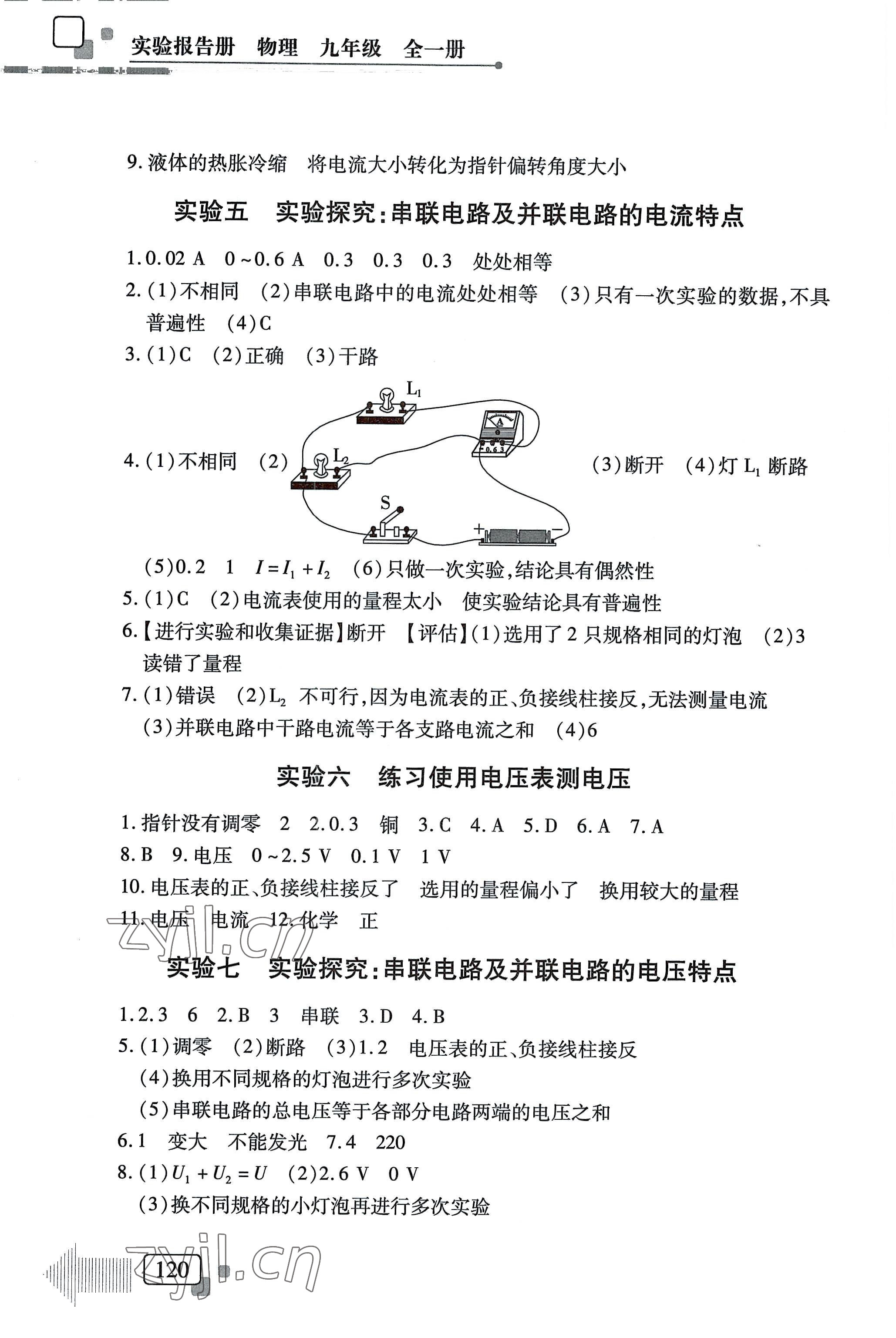 2022年新課程新探究實(shí)驗(yàn)報(bào)告冊(cè)九年級(jí)物理教科版 第2頁