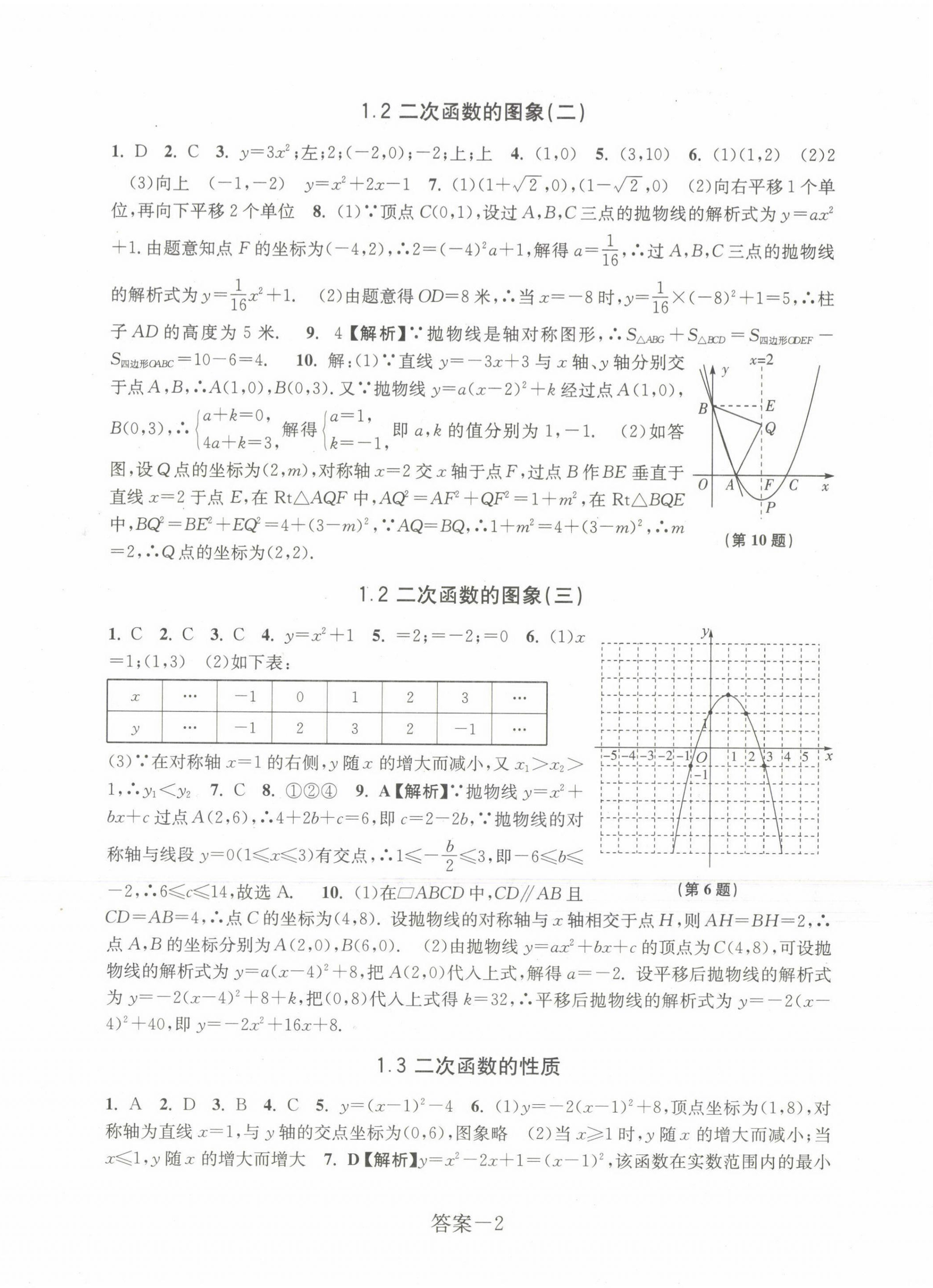 2022年學評手冊九年級數(shù)學上冊浙教版 第2頁