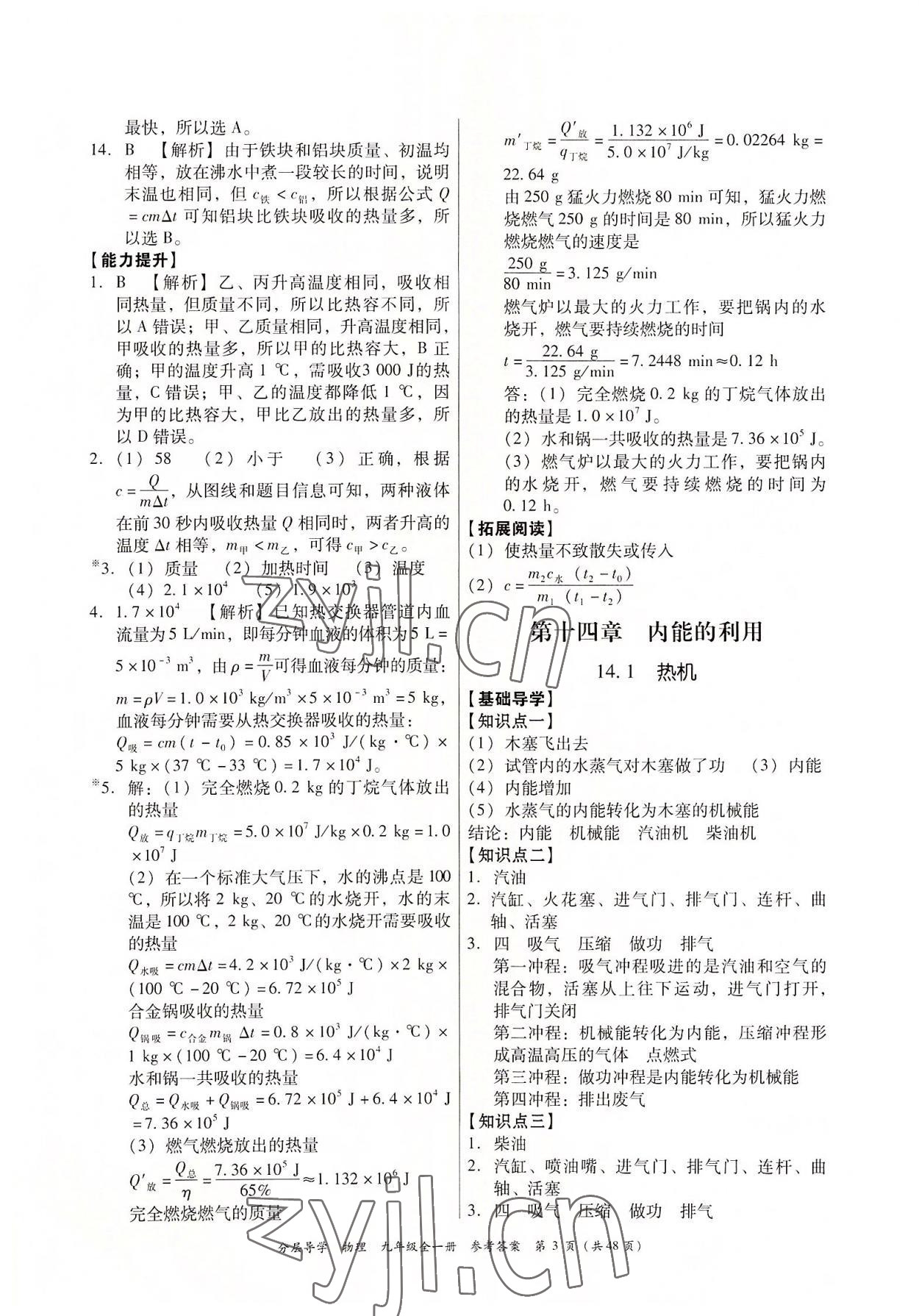 2022年分層導學九年級物理全一冊人教版 第3頁