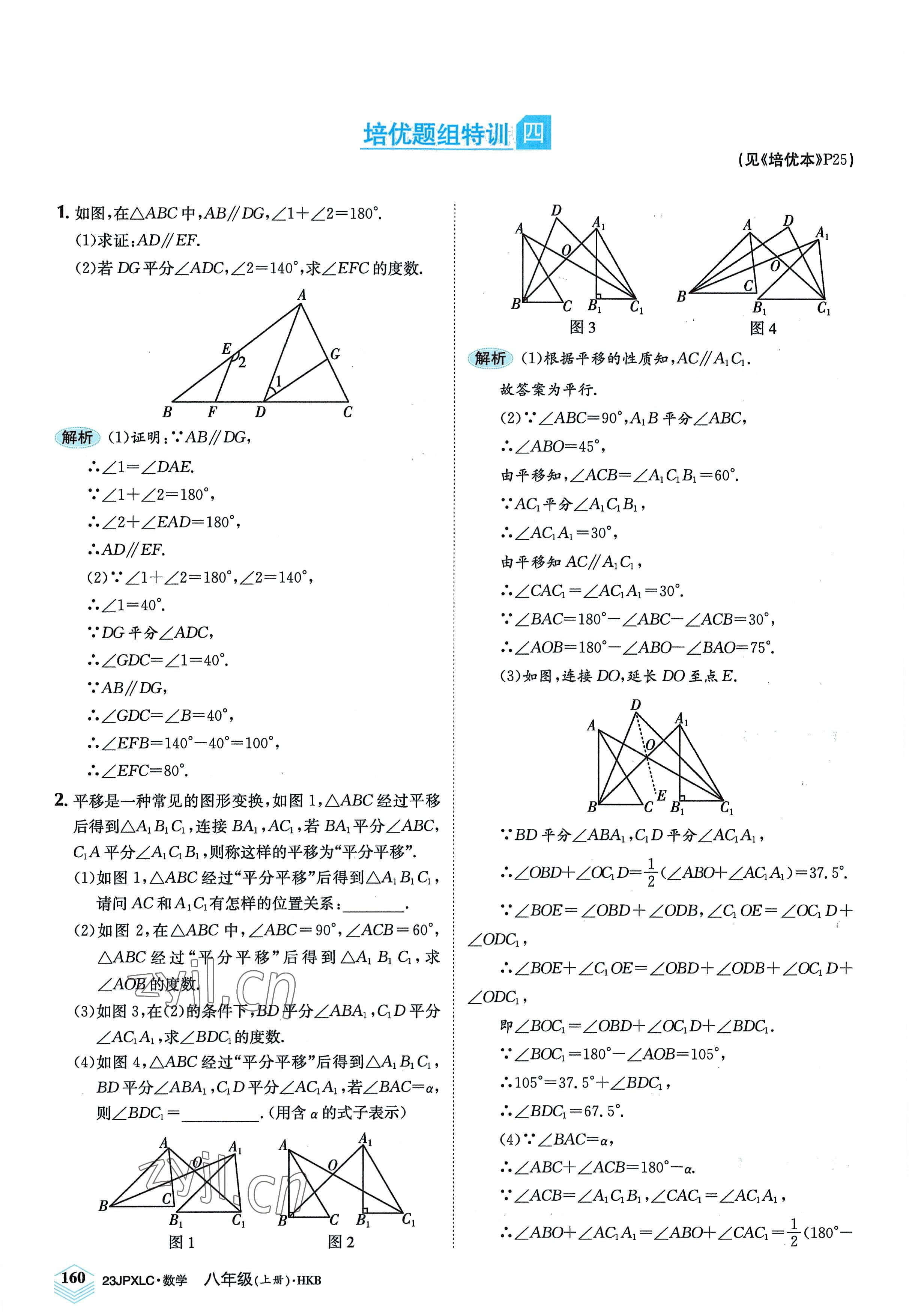 2022年金牌學(xué)練測八年級數(shù)學(xué)上冊滬科版 參考答案第22頁