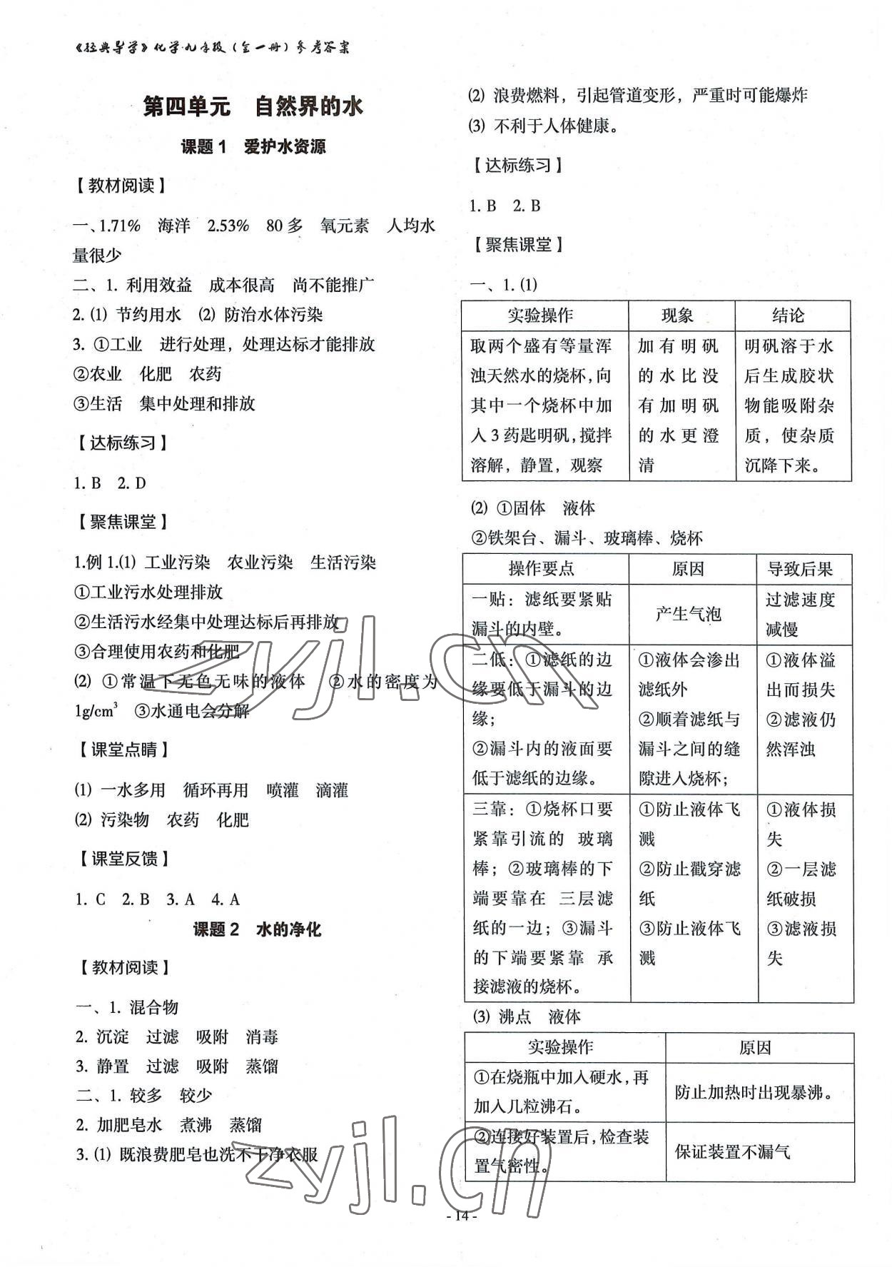 2022年经典导学九年级化学全一册人教版 第14页