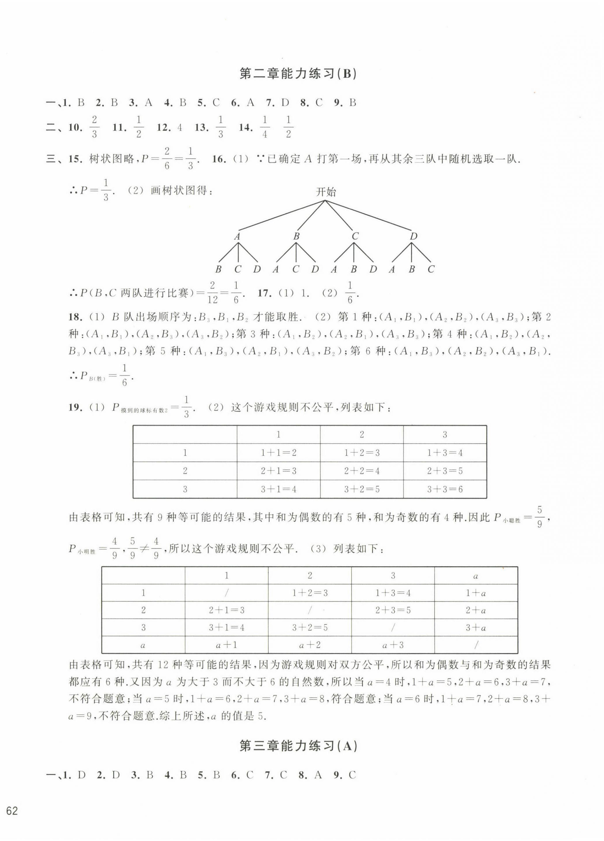 2022年新編單元能力訓(xùn)練卷九年級(jí)數(shù)學(xué)全一冊(cè)浙教版 第4頁(yè)