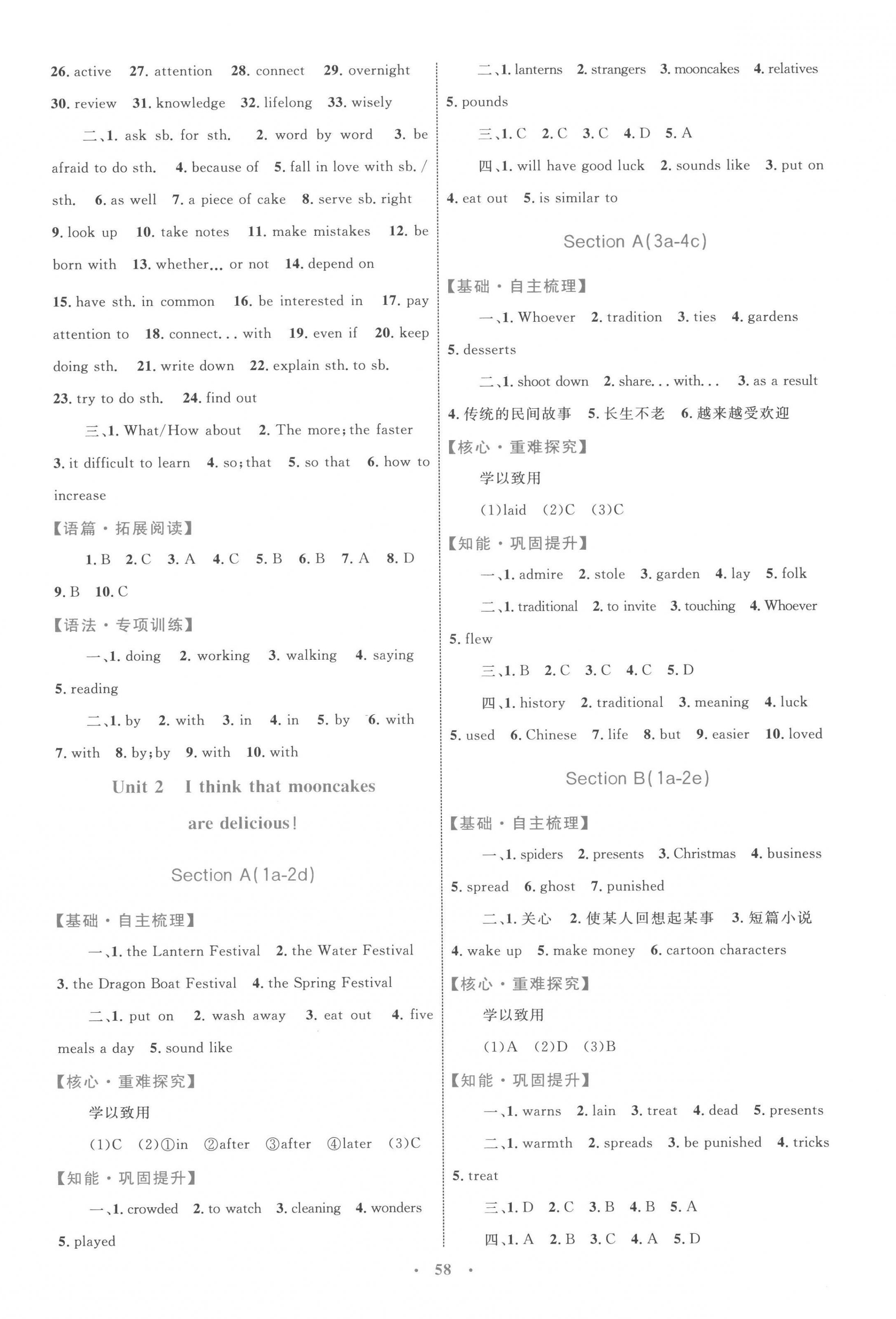 2022年同步學習目標與檢測九年級英語全一冊 第2頁