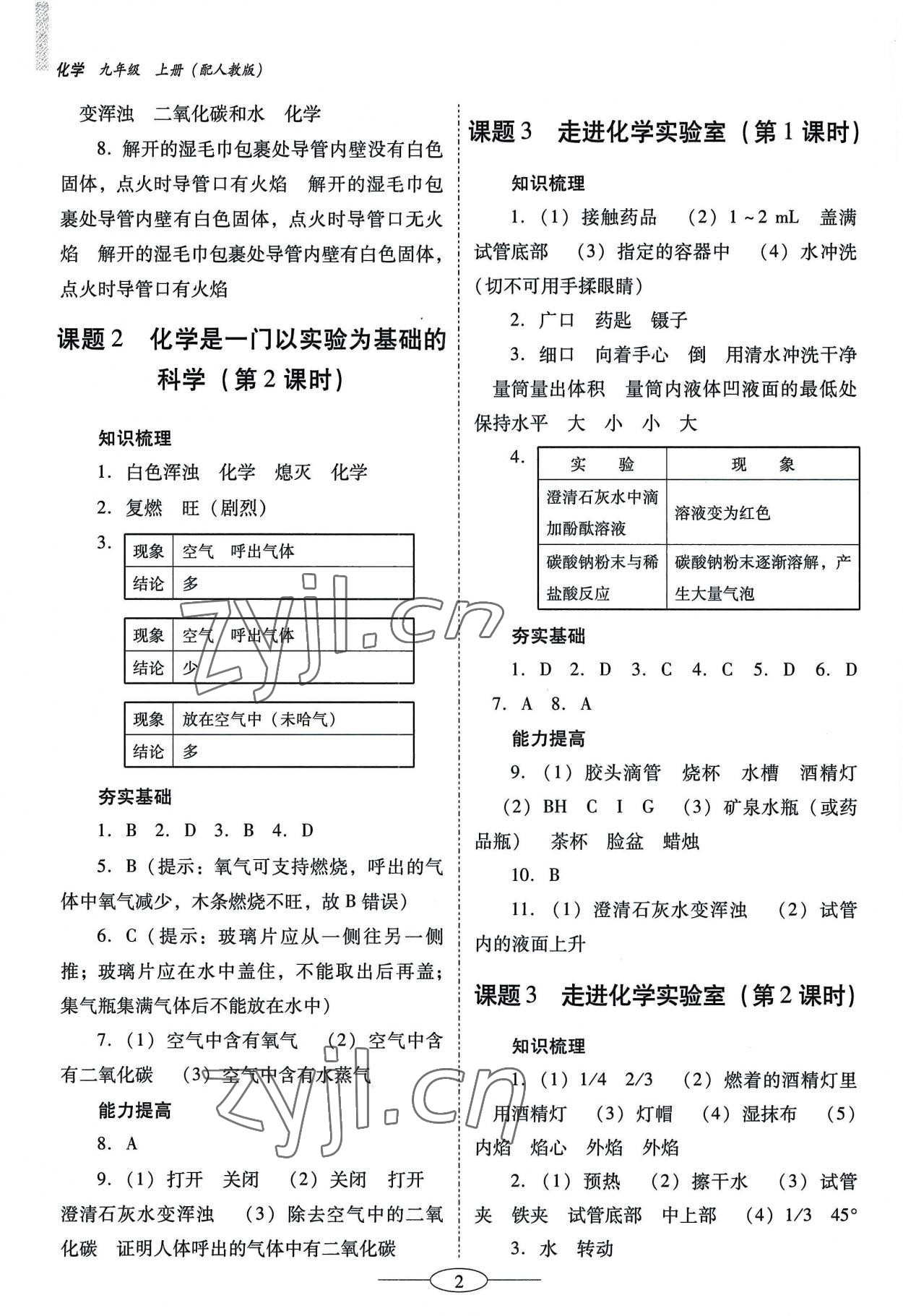 2022年南方新課堂金牌學(xué)案九年級(jí)化學(xué)上冊(cè)人教版珠海專(zhuān)版 第2頁(yè)