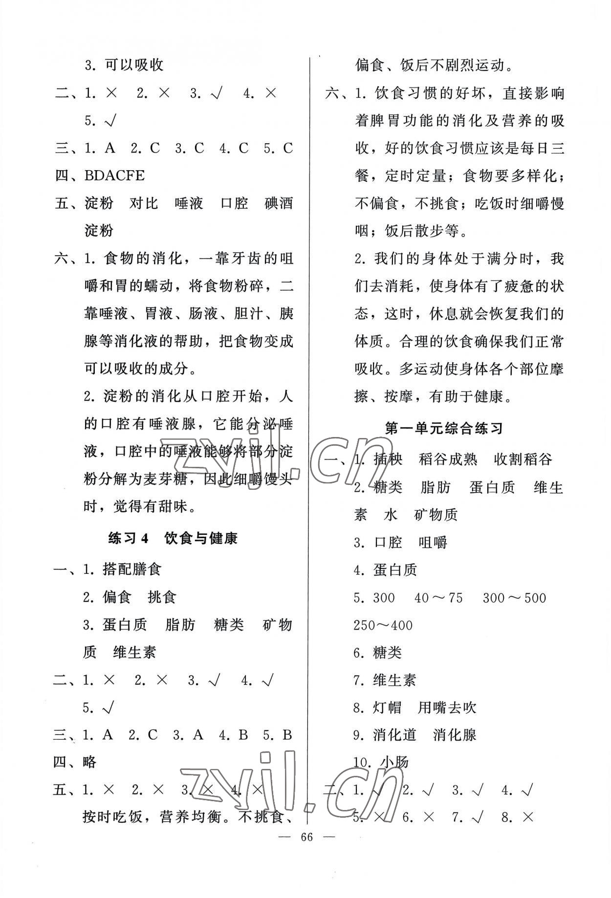 2022年顺达测试卷三年级科学上册科粤版 第2页