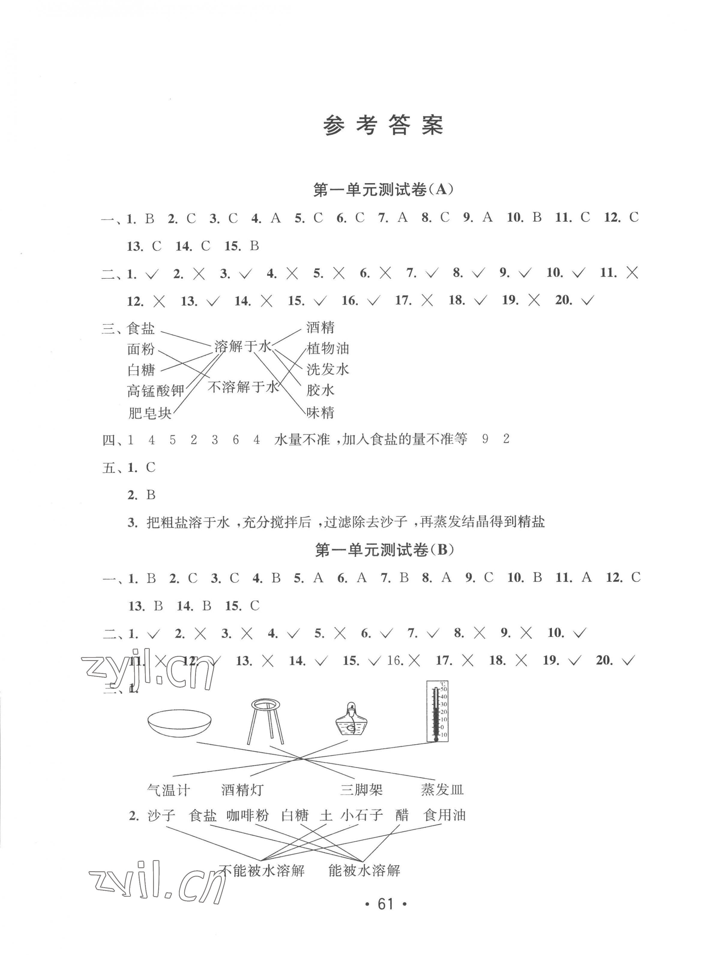 2022年智慧课堂课时检测三年级科学上册教科版 第1页