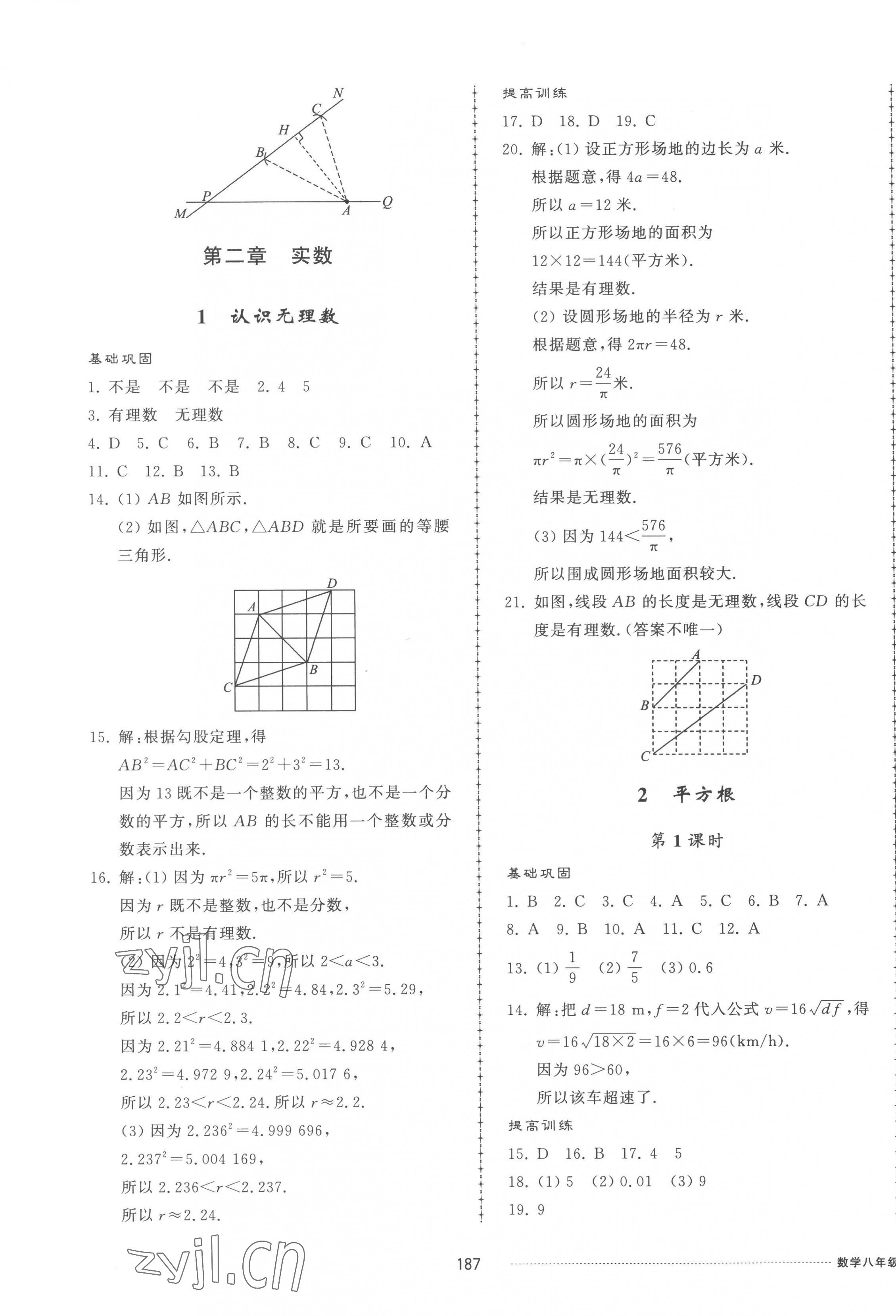 2022年同步練習冊配套單元檢測卷八年級數(shù)學上冊北師大版 第3頁