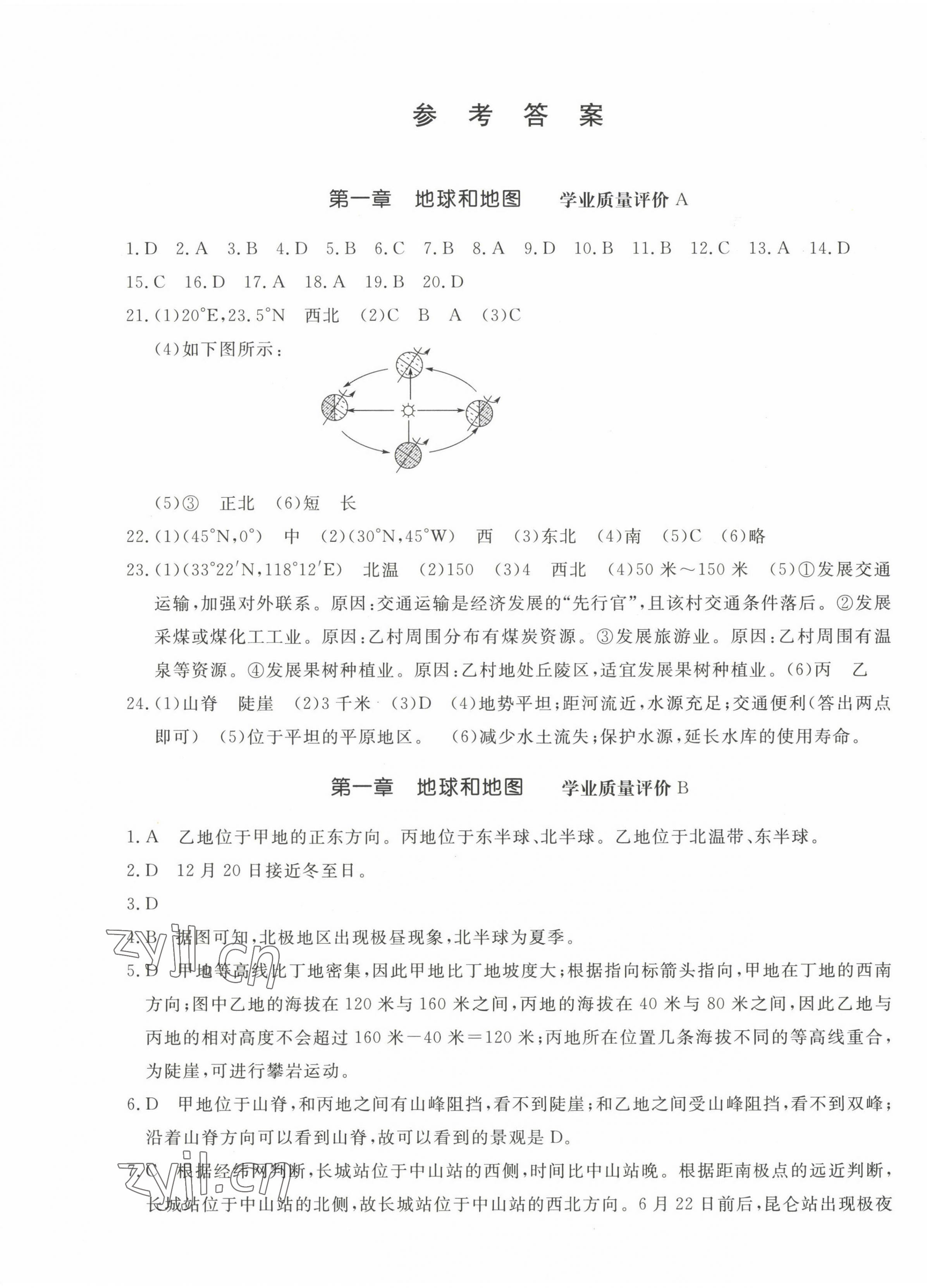 2022年精练课堂分层作业七年级地理上册人教版 第1页