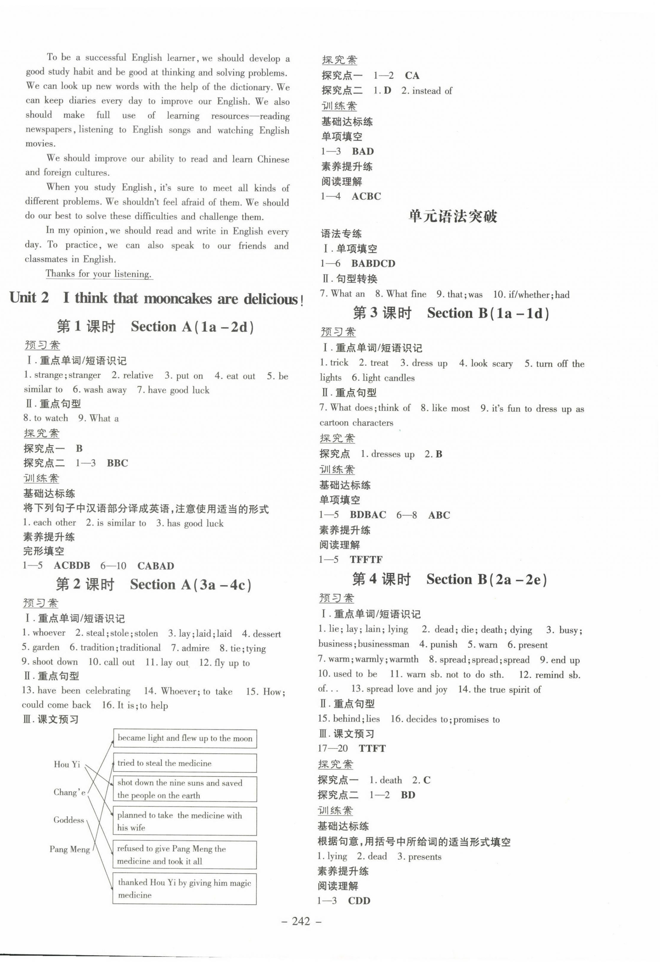 2022年初中同步學(xué)習(xí)導(dǎo)與練導(dǎo)學(xué)探究案九年級(jí)英語(yǔ)全一冊(cè)人教版 第2頁(yè)