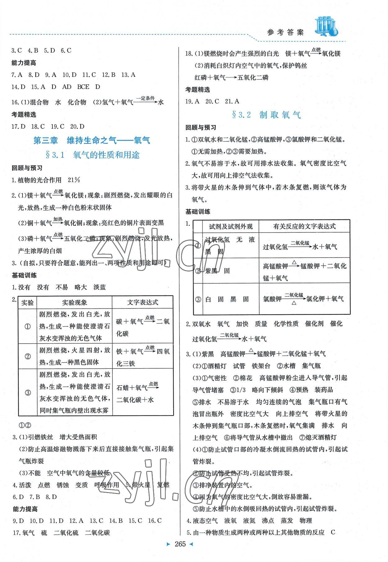 2022年多元評(píng)價(jià)與素質(zhì)提升九年級(jí)化學(xué)全一冊(cè)科粵版 第5頁