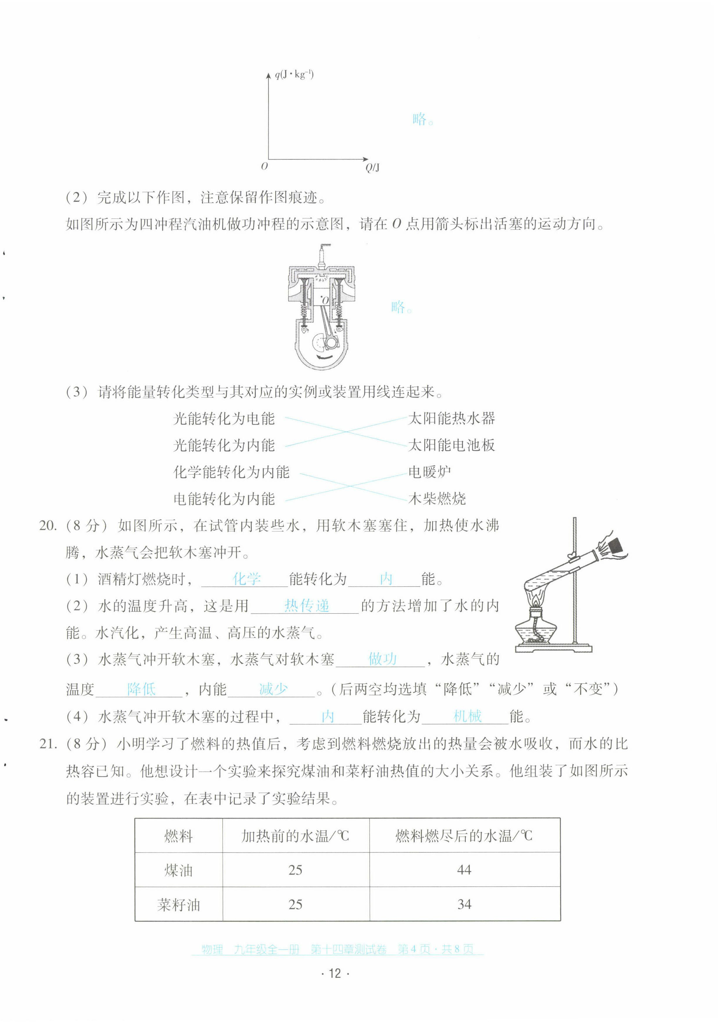 2022年云南省標準教輔優(yōu)佳學案配套測試卷九年級物理全一冊人教版 第12頁