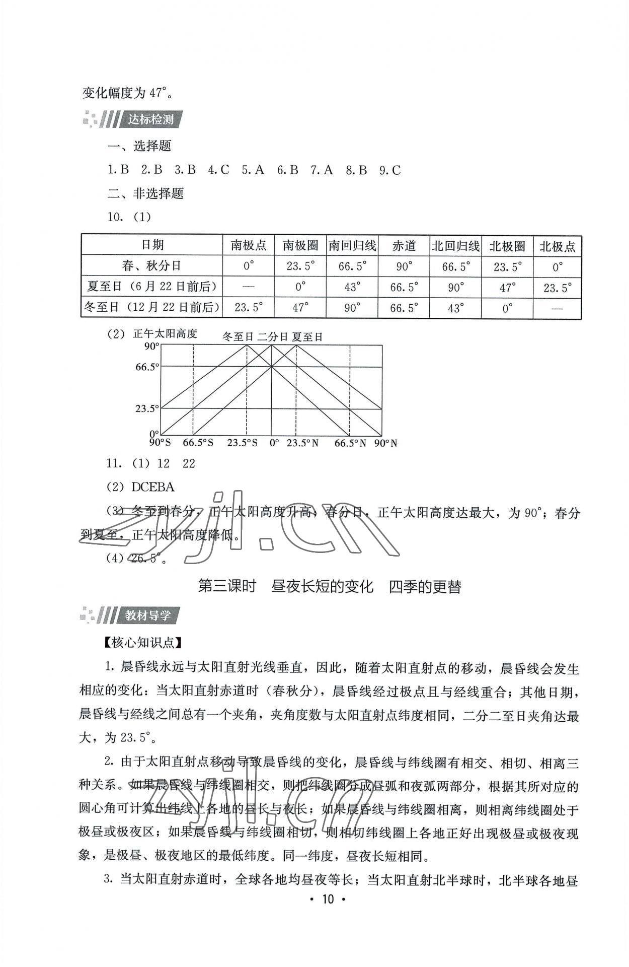 2022年同步練習冊湖南教育出版社高中地理選擇性必修1湘教版 第10頁