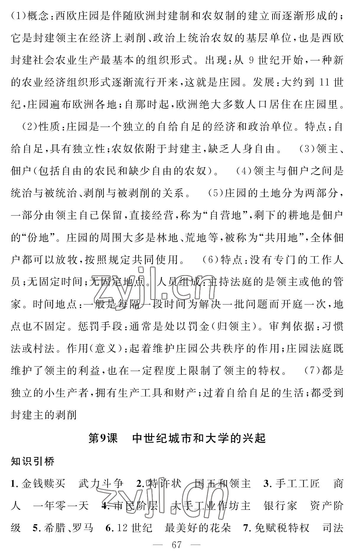 2022年智慧課堂創(chuàng)新作業(yè)九年級歷史上冊人教版 參考答案第7頁