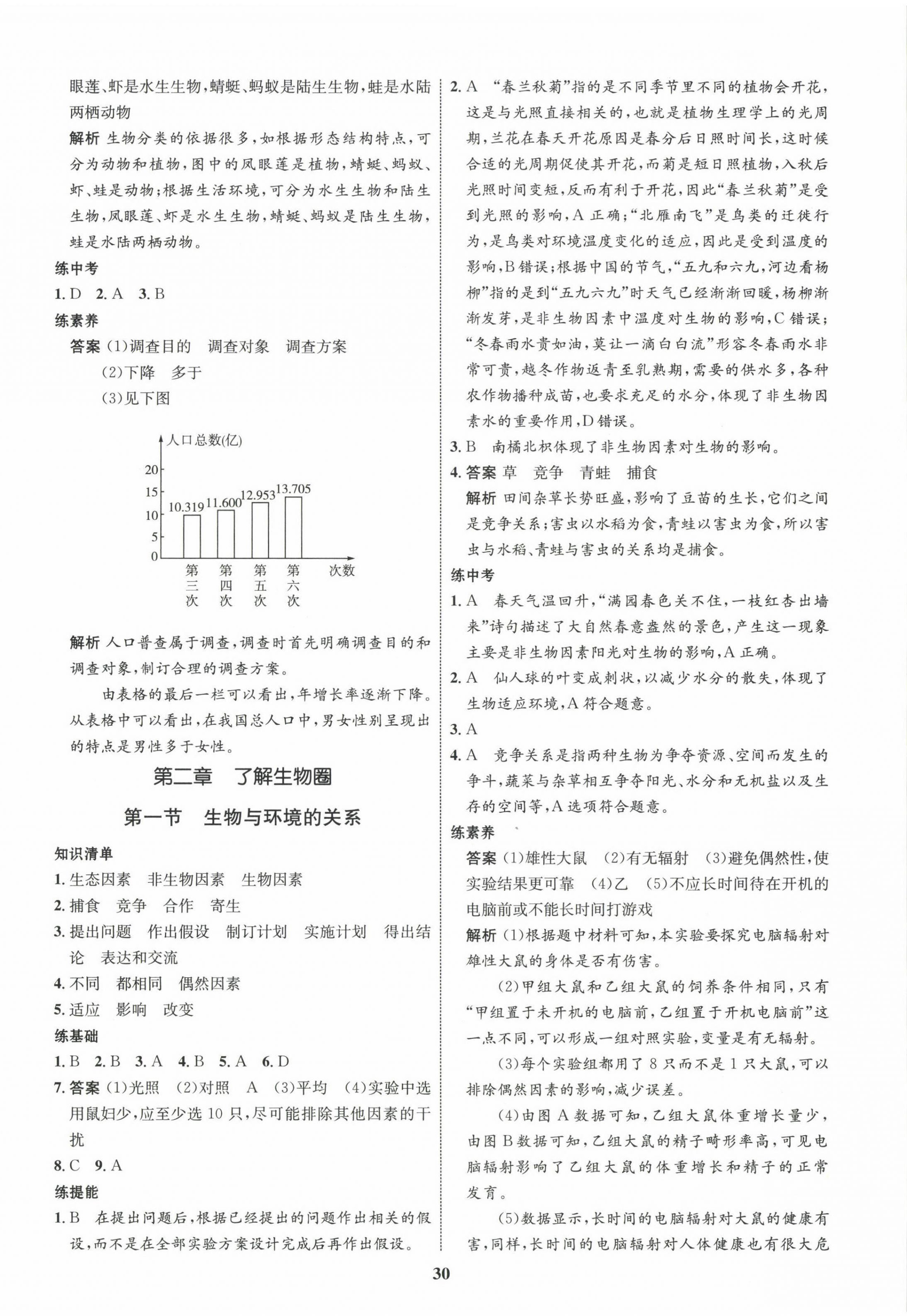 2022年同步學(xué)考優(yōu)化設(shè)計(jì)七年級(jí)生物上冊(cè)人教版 第2頁(yè)