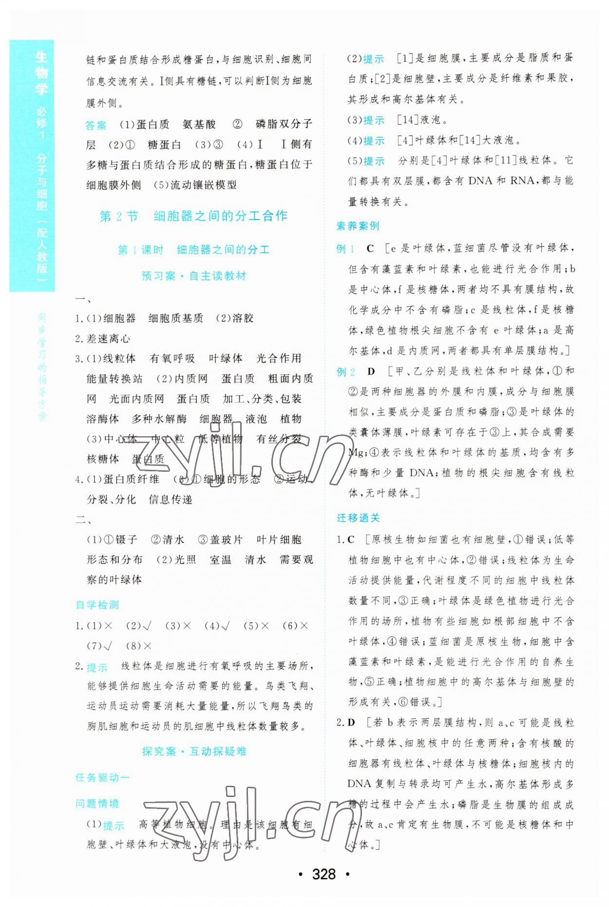 2022年新課程學(xué)習(xí)與測(cè)評(píng)生物必修1人教版 第18頁(yè)