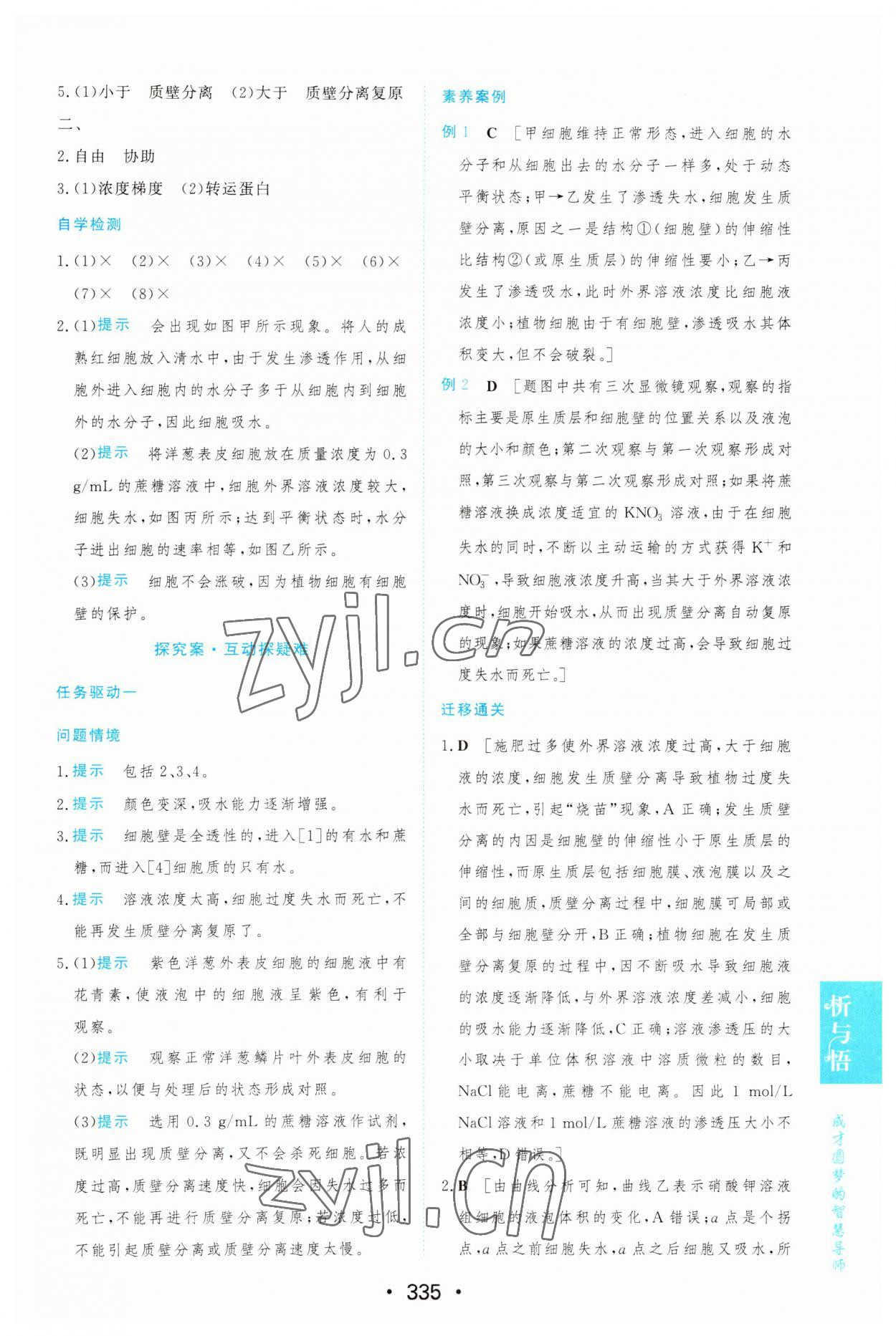 2022年新課程學(xué)習(xí)與測評生物必修1人教版 第25頁