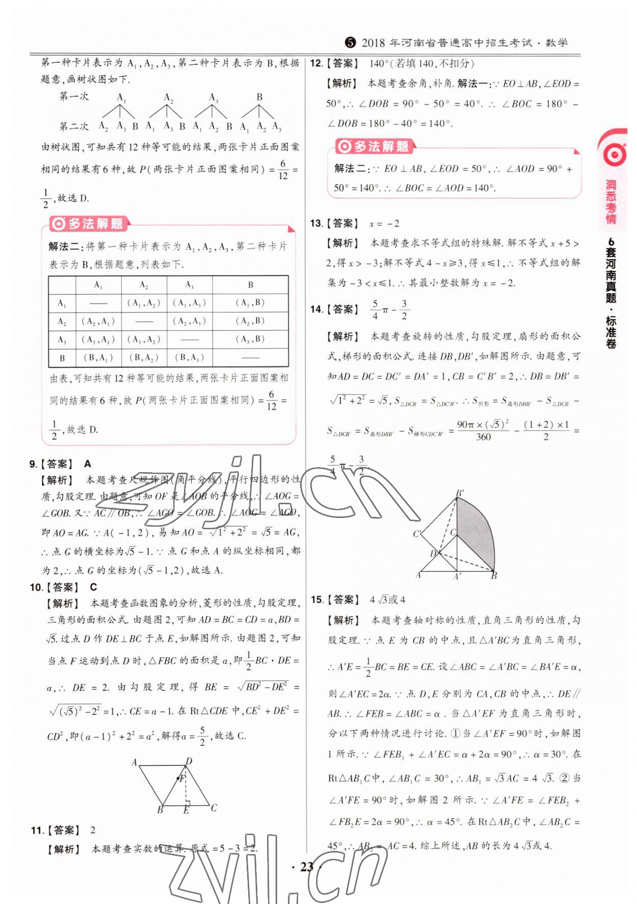 2023年鼎成中考模擬試卷精編數(shù)學(xué)河南專版 第23頁