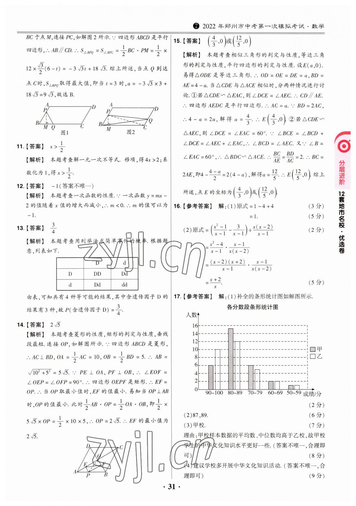 2023年鼎成中考模擬試卷精編數(shù)學(xué)河南專版 第31頁(yè)