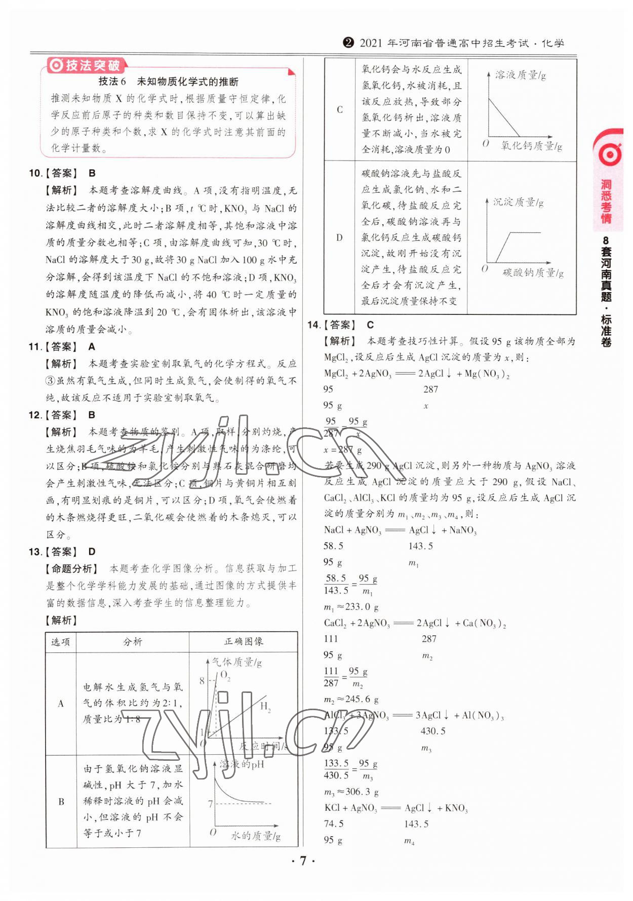 2023年鼎成中考模拟试卷精编化学河南专版 第7页