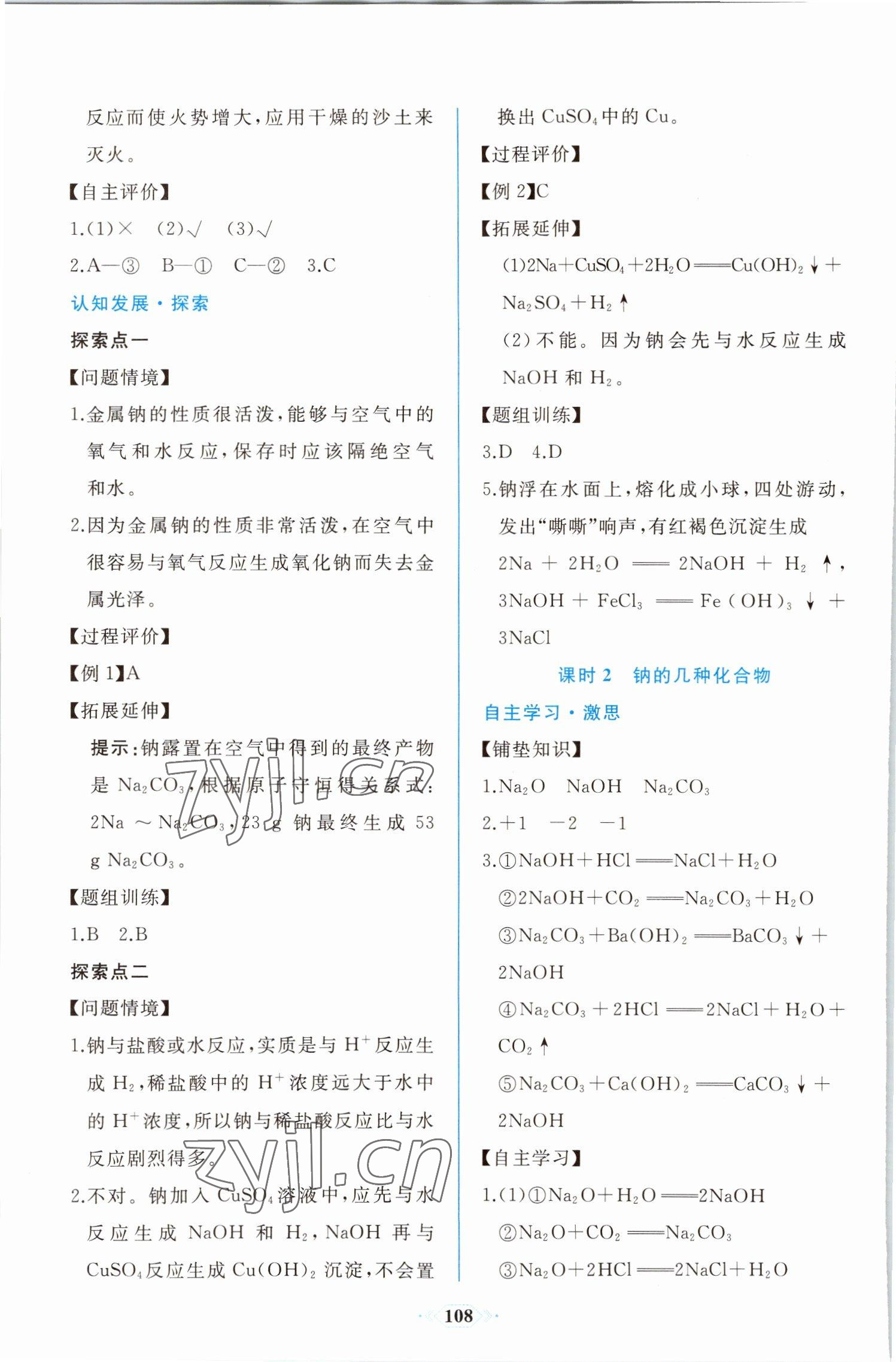 2022年同步解析與測評課時練人民教育出版社高中化學必修第一冊人教版增強版 第10頁