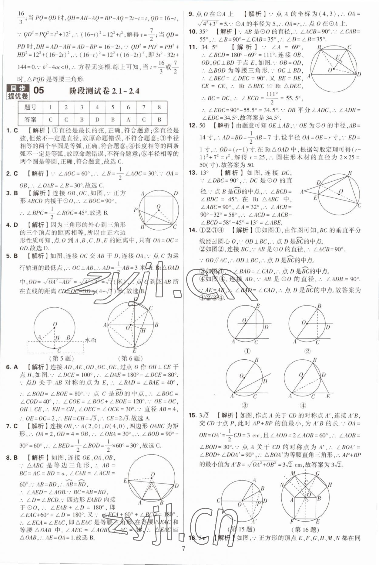 2022年學(xué)霸提優(yōu)大試卷九年級(jí)數(shù)學(xué)全一冊蘇科版 第7頁